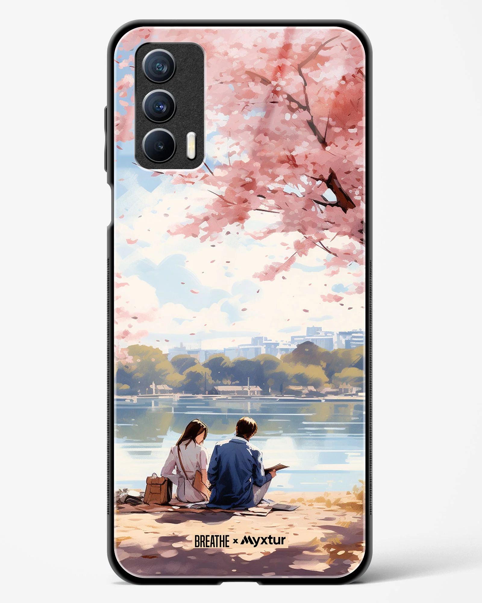 Sakura Serenade [BREATHE] Glass Case Phone Cover (Realme) - Image 139
