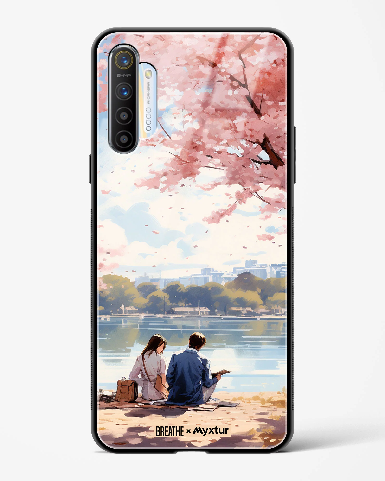 Sakura Serenade [BREATHE] Glass Case Phone Cover (Realme) - Image 145