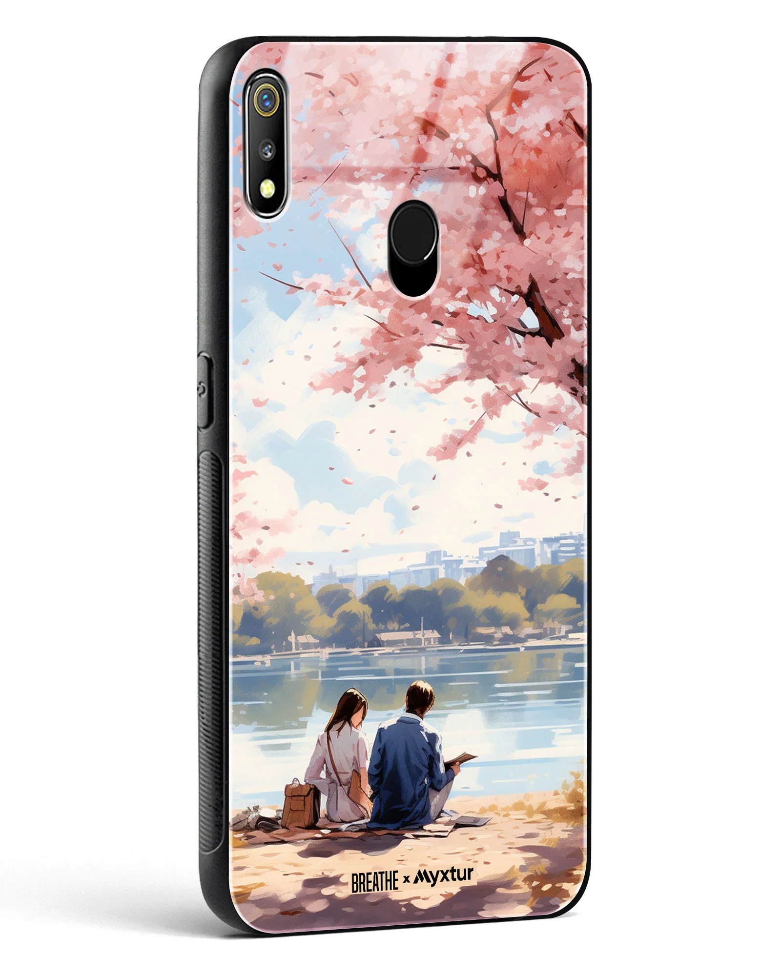 Sakura Serenade [BREATHE] Glass Case Phone Cover (Realme) - Image 36