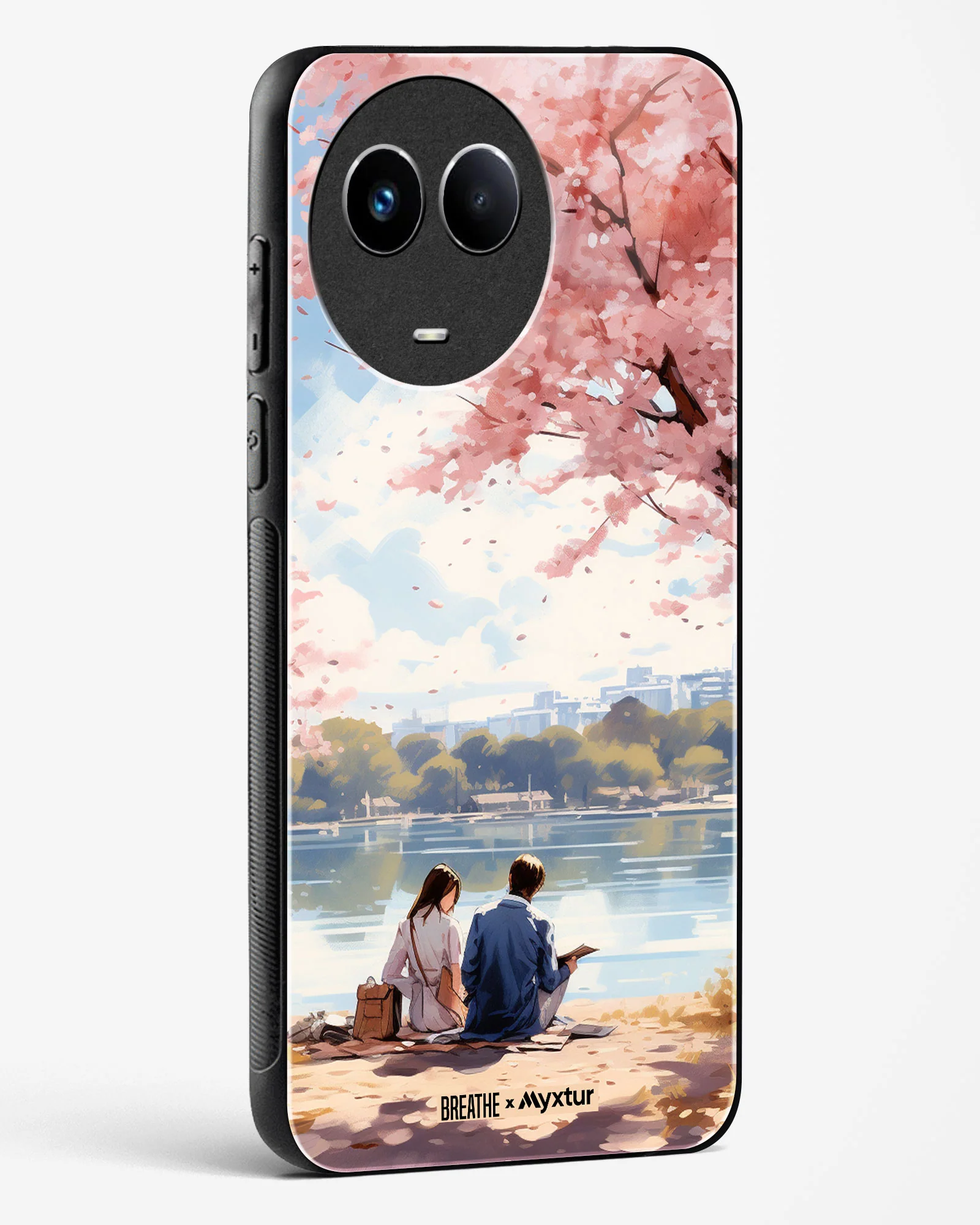 Sakura Serenade [BREATHE] Glass Case Phone Cover (Realme) - Image 6
