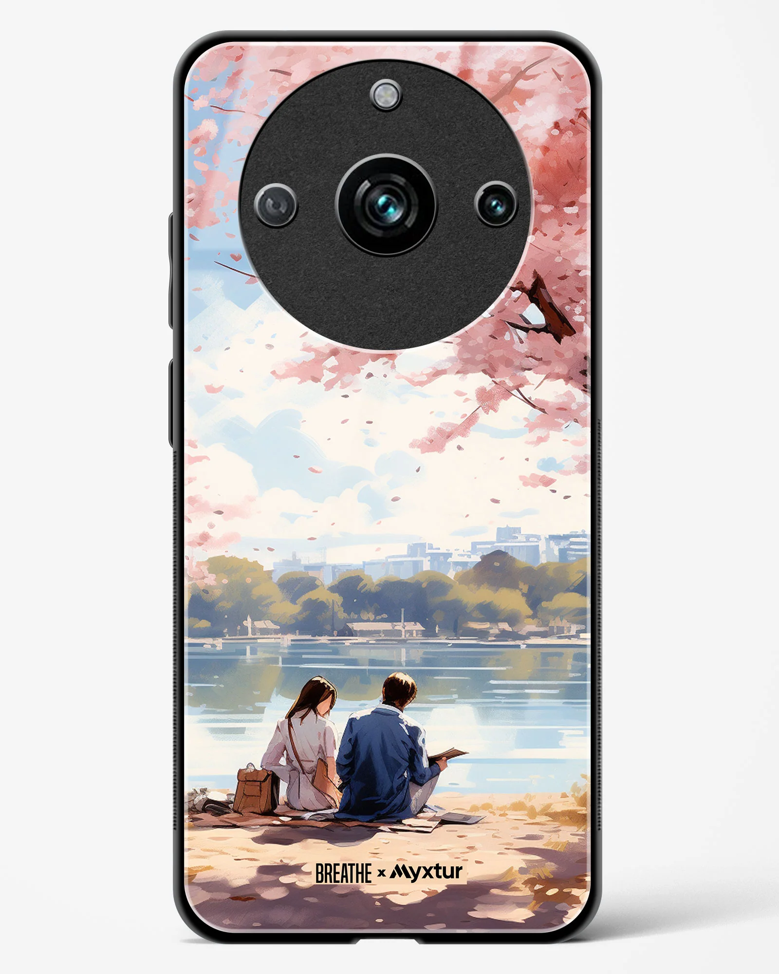 Sakura Serenade [BREATHE] Glass Case Phone Cover (Realme) - Image 9