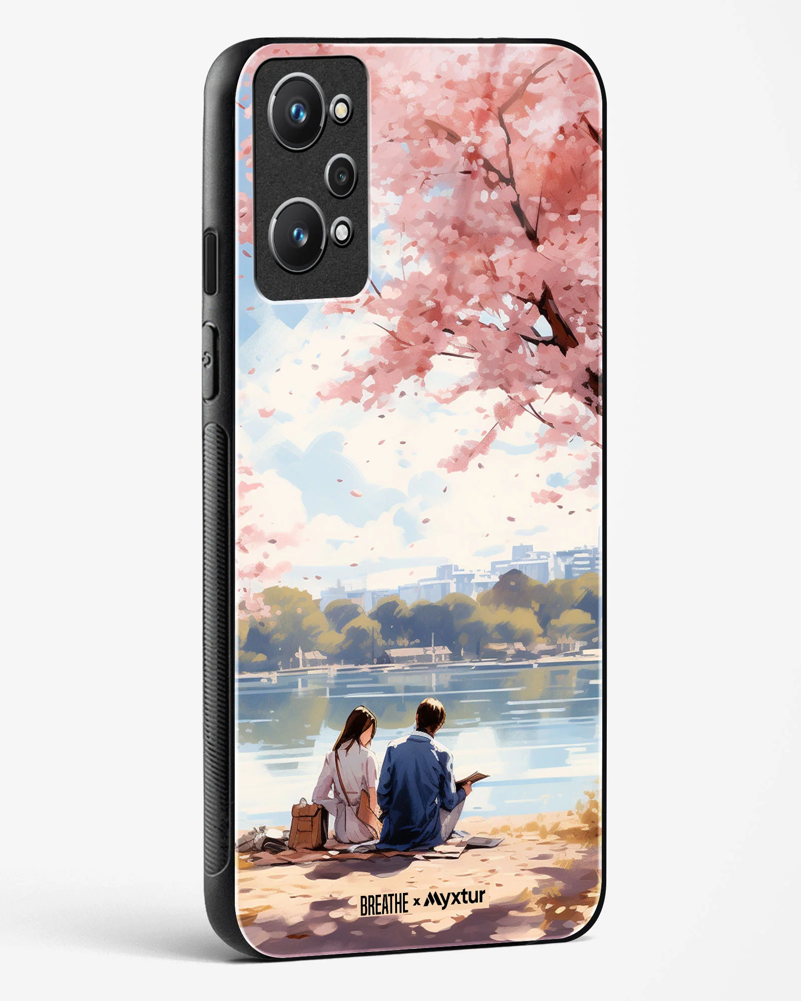 Sakura Serenade [BREATHE] Glass Case Phone Cover (Realme) - Image 96