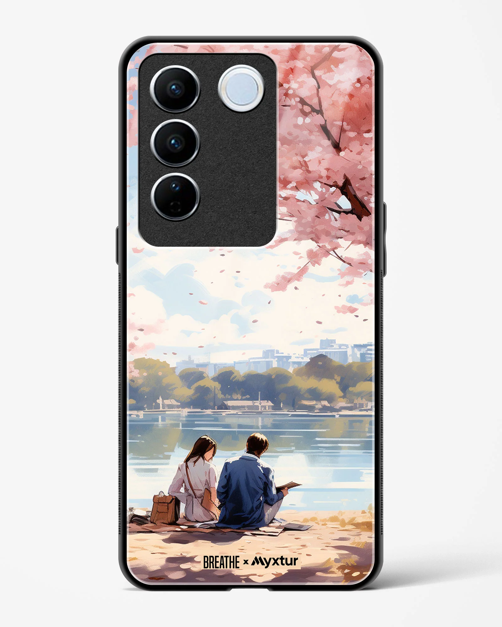 Sakura Serenade [BREATHE] Glass Case Phone Cover (Vivo) - Image 105