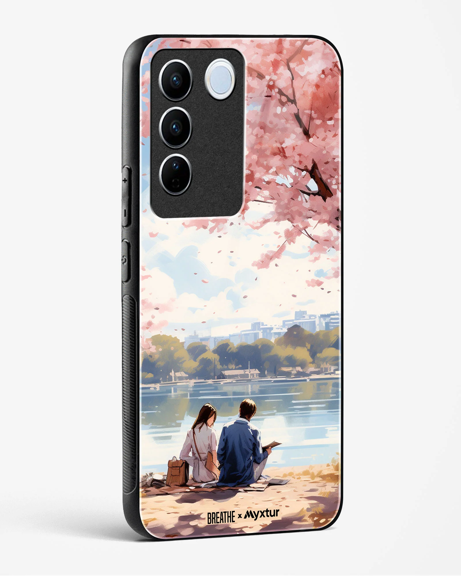 Sakura Serenade [BREATHE] Glass Case Phone Cover (Vivo) - Image 106