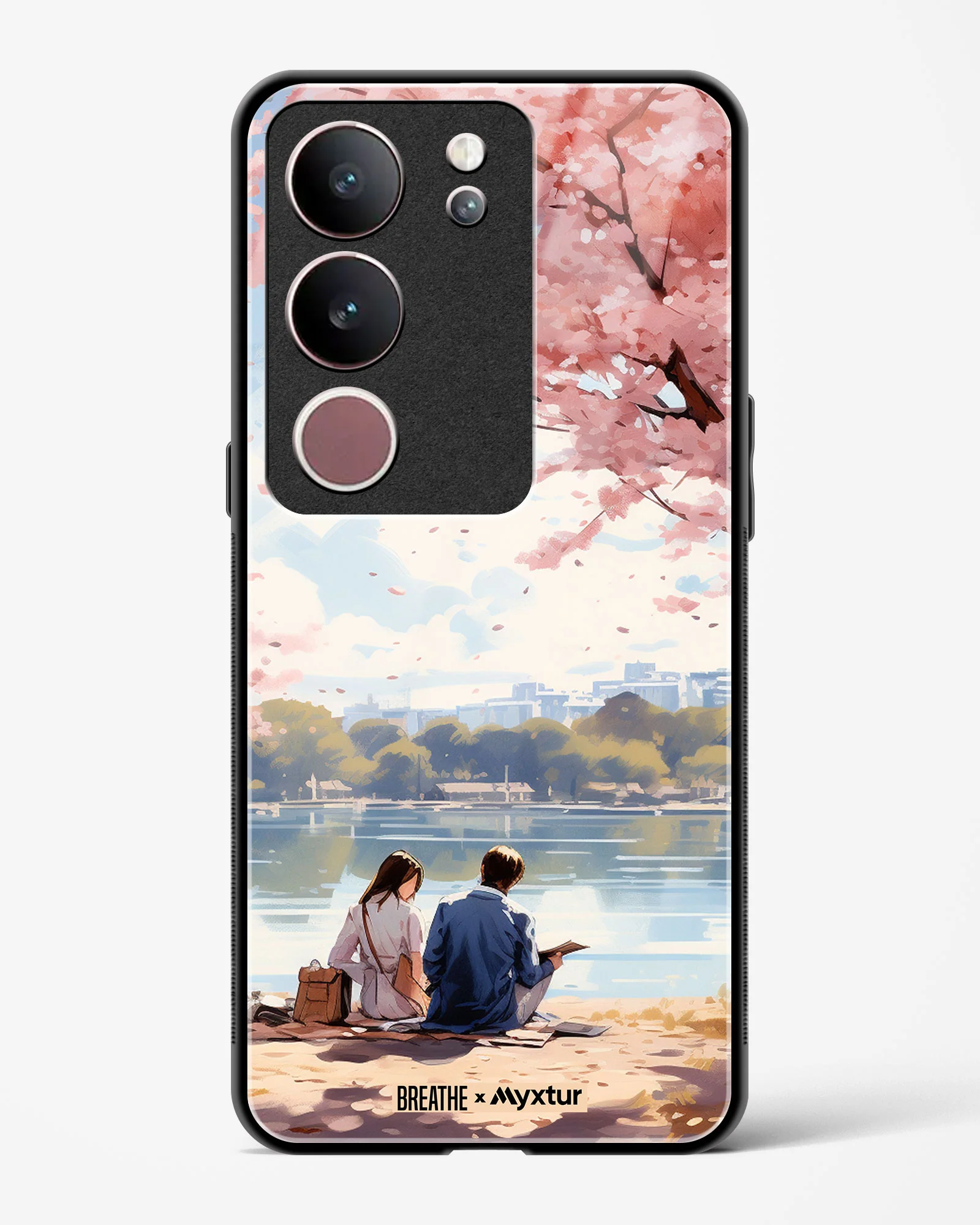 Sakura Serenade [BREATHE] Glass Case Phone Cover (Vivo) - Image 107