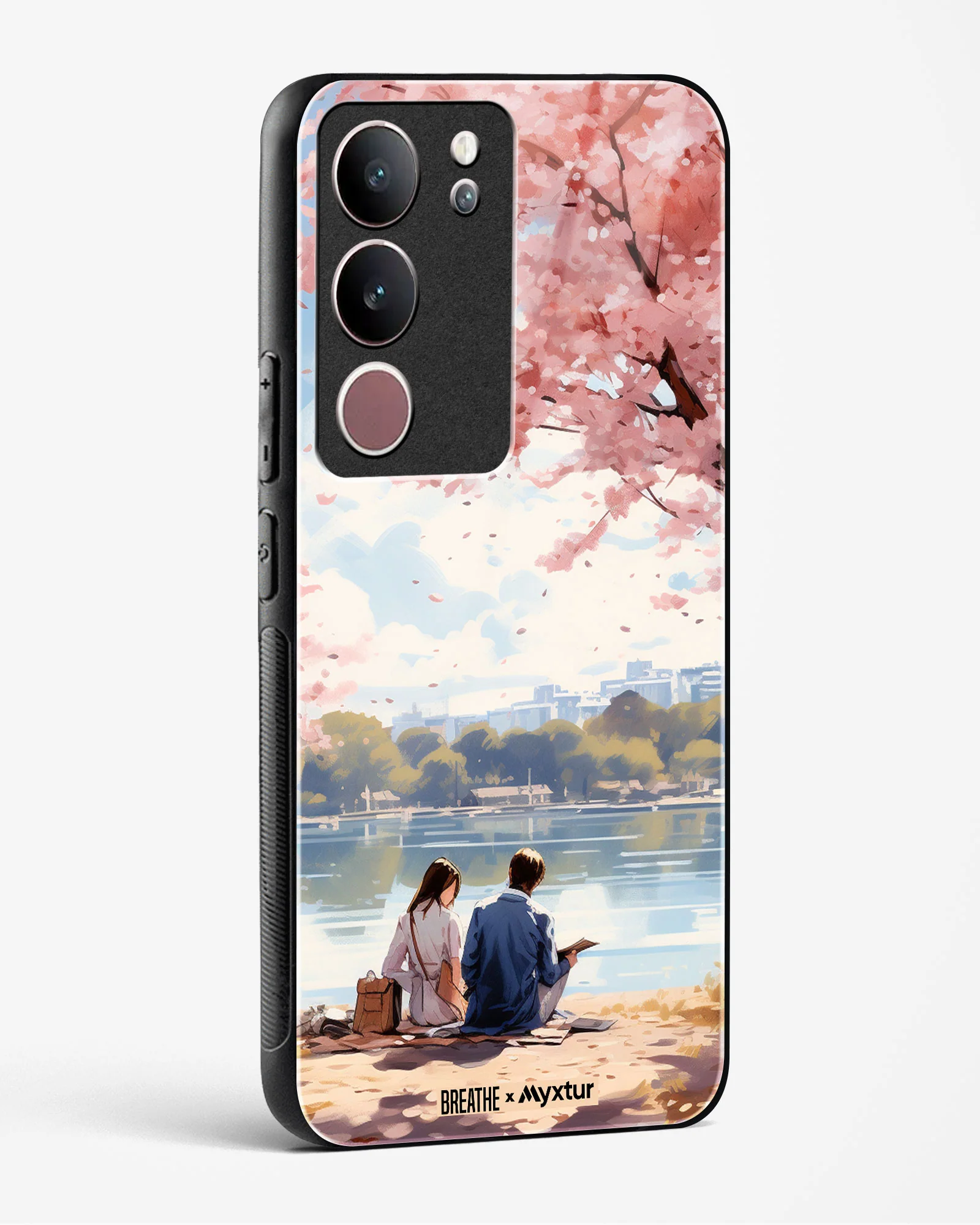 Sakura Serenade [BREATHE] Glass Case Phone Cover (Vivo) - Image 108