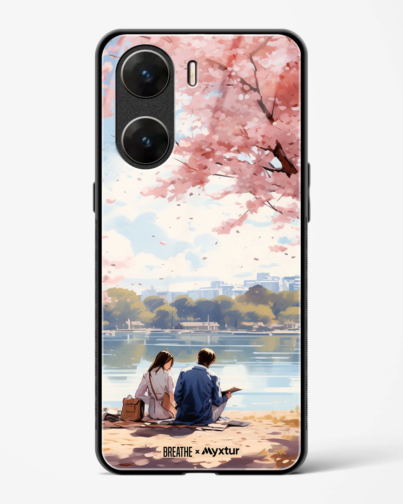Sakura Serenade [BREATHE] Glass Case Phone Cover (Vivo) - Image 111