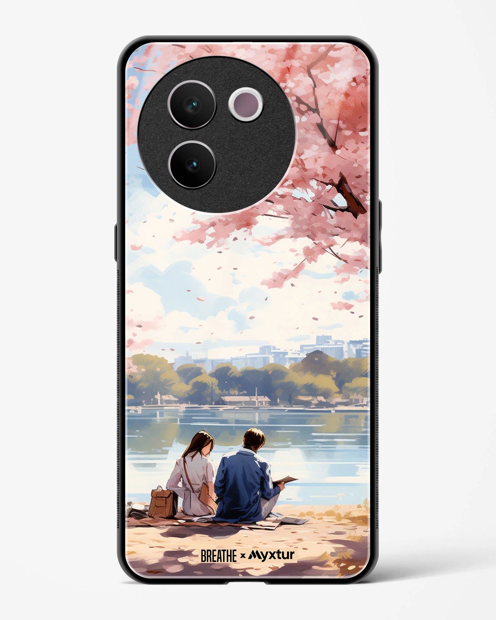 Sakura Serenade [BREATHE] Glass Case Phone Cover (Vivo) - Image 117