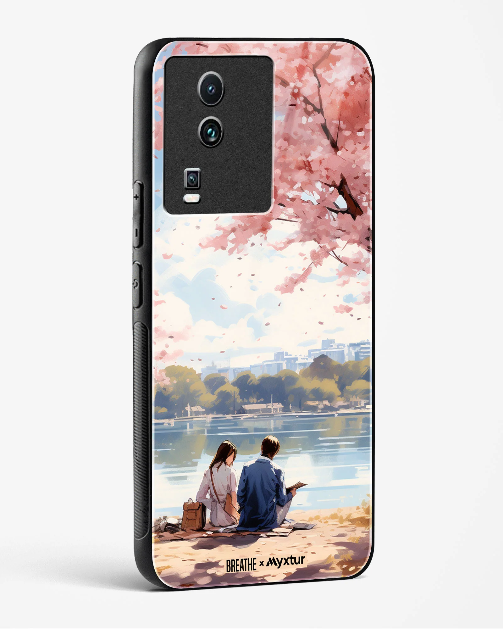 Sakura Serenade [BREATHE] Glass Case Phone Cover (Vivo) - Image 4