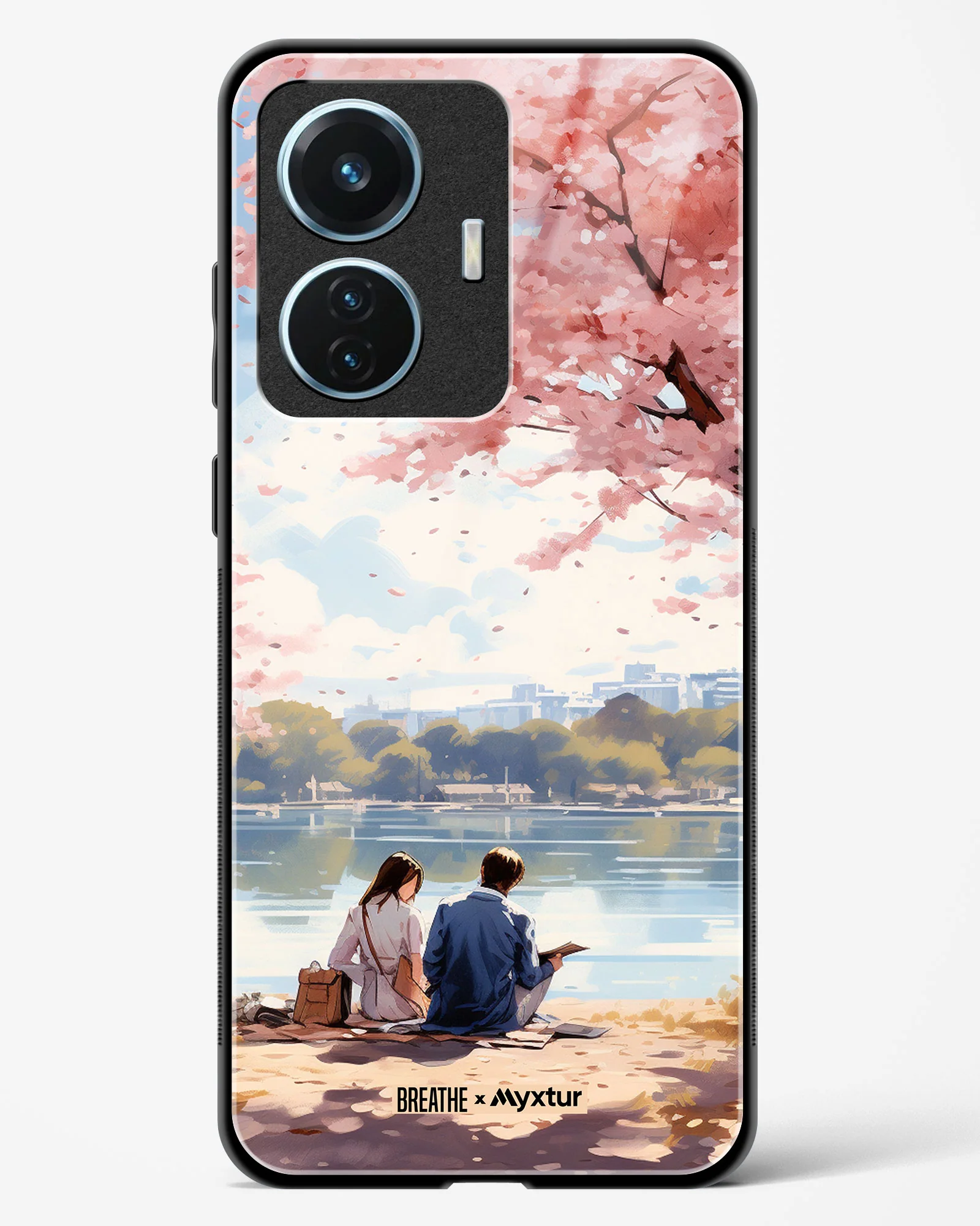 Sakura Serenade [BREATHE] Glass Case Phone Cover (Vivo) - Image 57