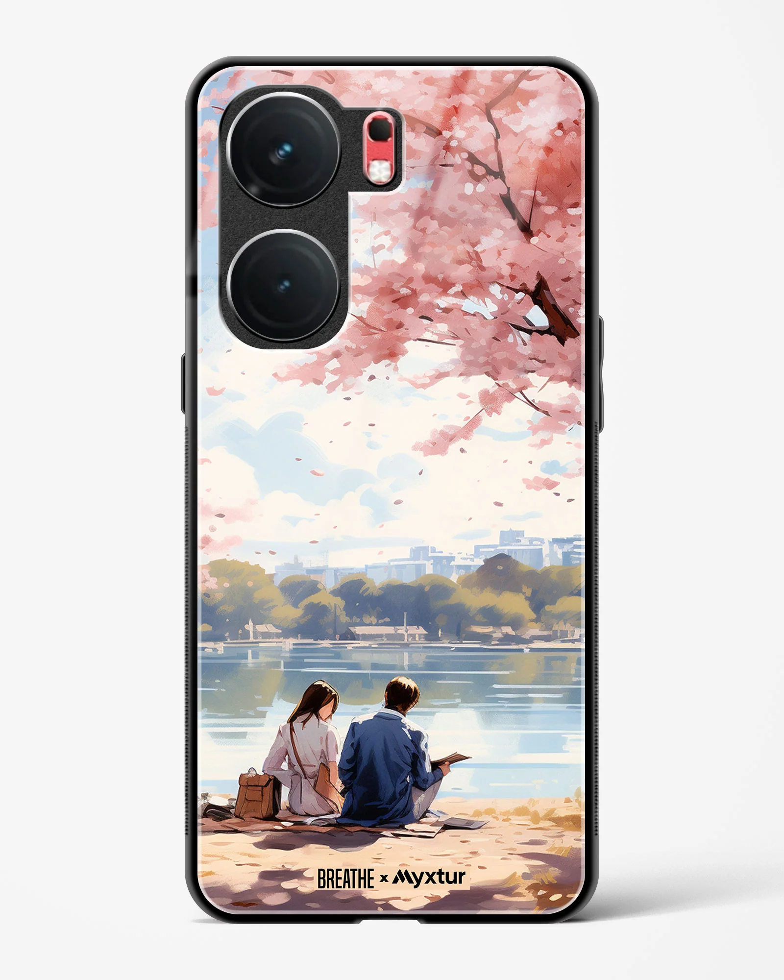 Sakura Serenade [BREATHE] Glass Case Phone Cover (Vivo) - Image 7