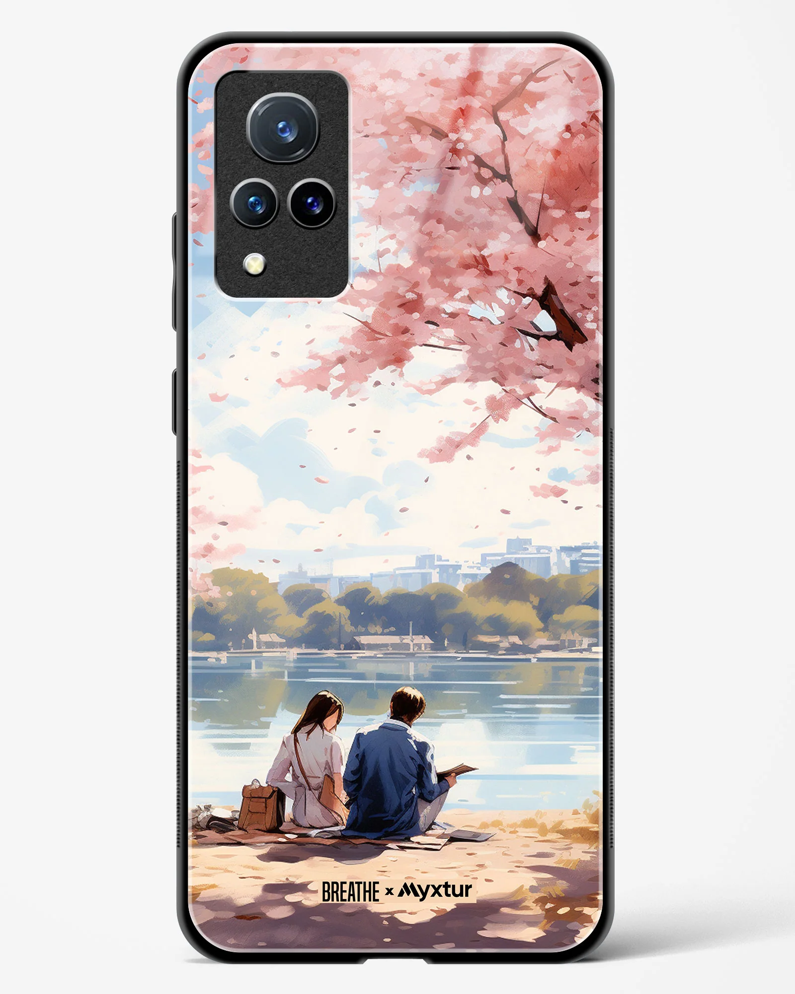 Sakura Serenade [BREATHE] Glass Case Phone Cover (Vivo) - Image 89