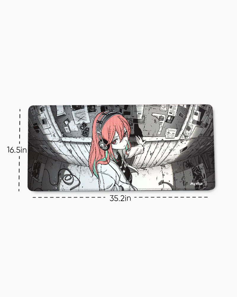 Sonic Solitude Anime Girl EdgeGuard Desk Mat - Image 11