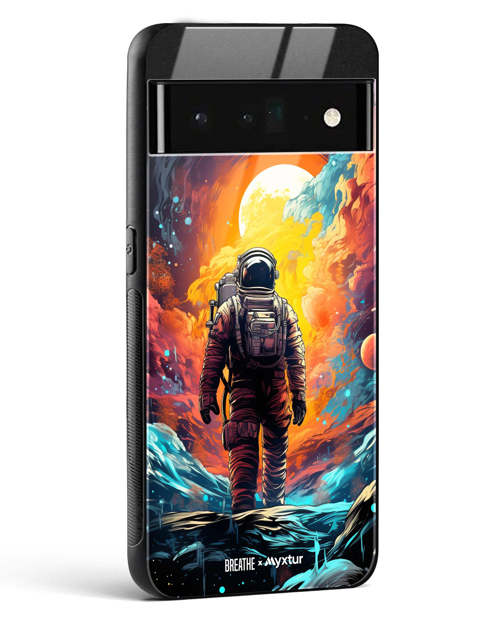 Technicolor Space Adventure [BREATHE] Glass Case Phone Cover (Google) - Image 10
