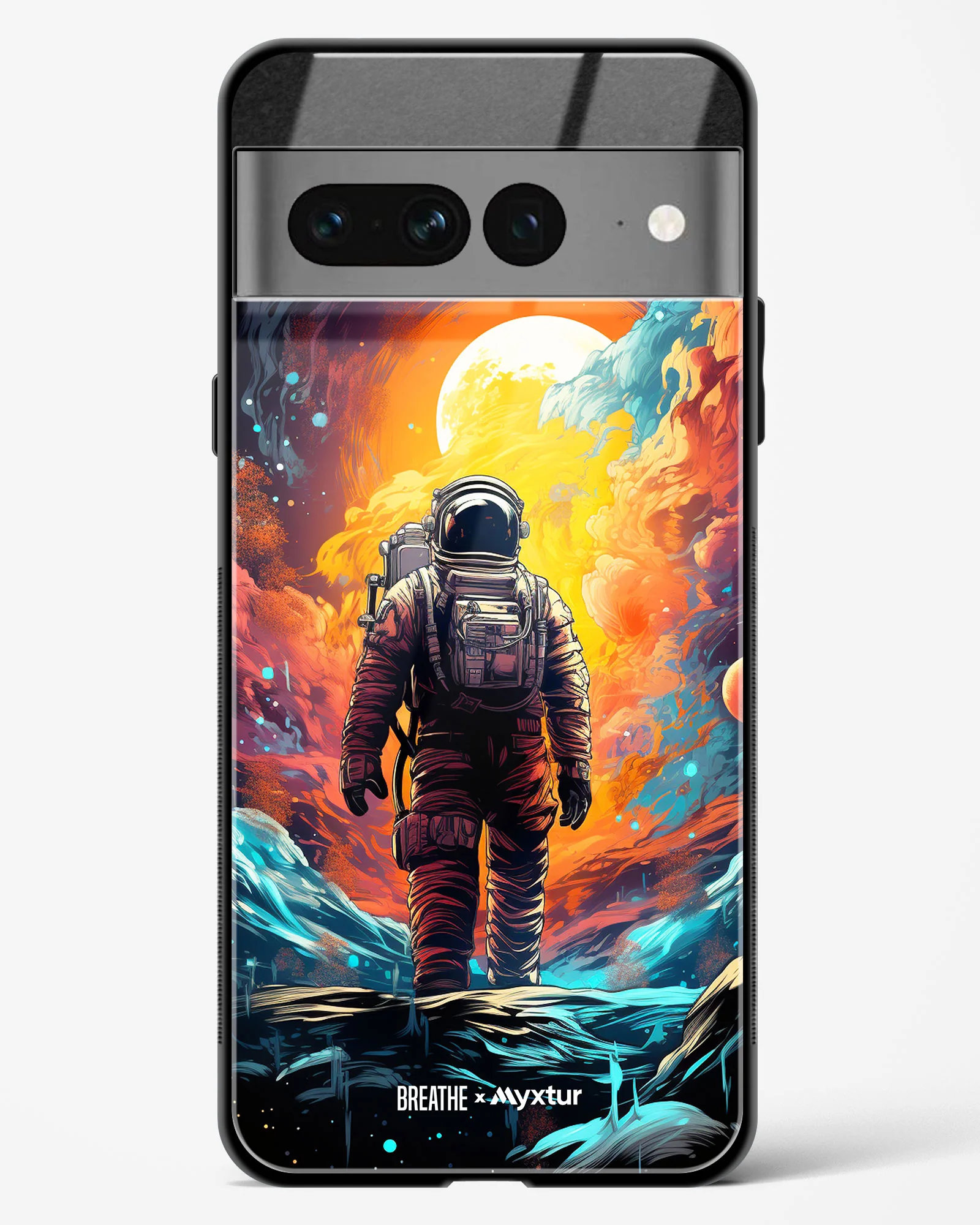Technicolor Space Adventure [BREATHE] Glass Case Phone Cover (Google) - Image 15