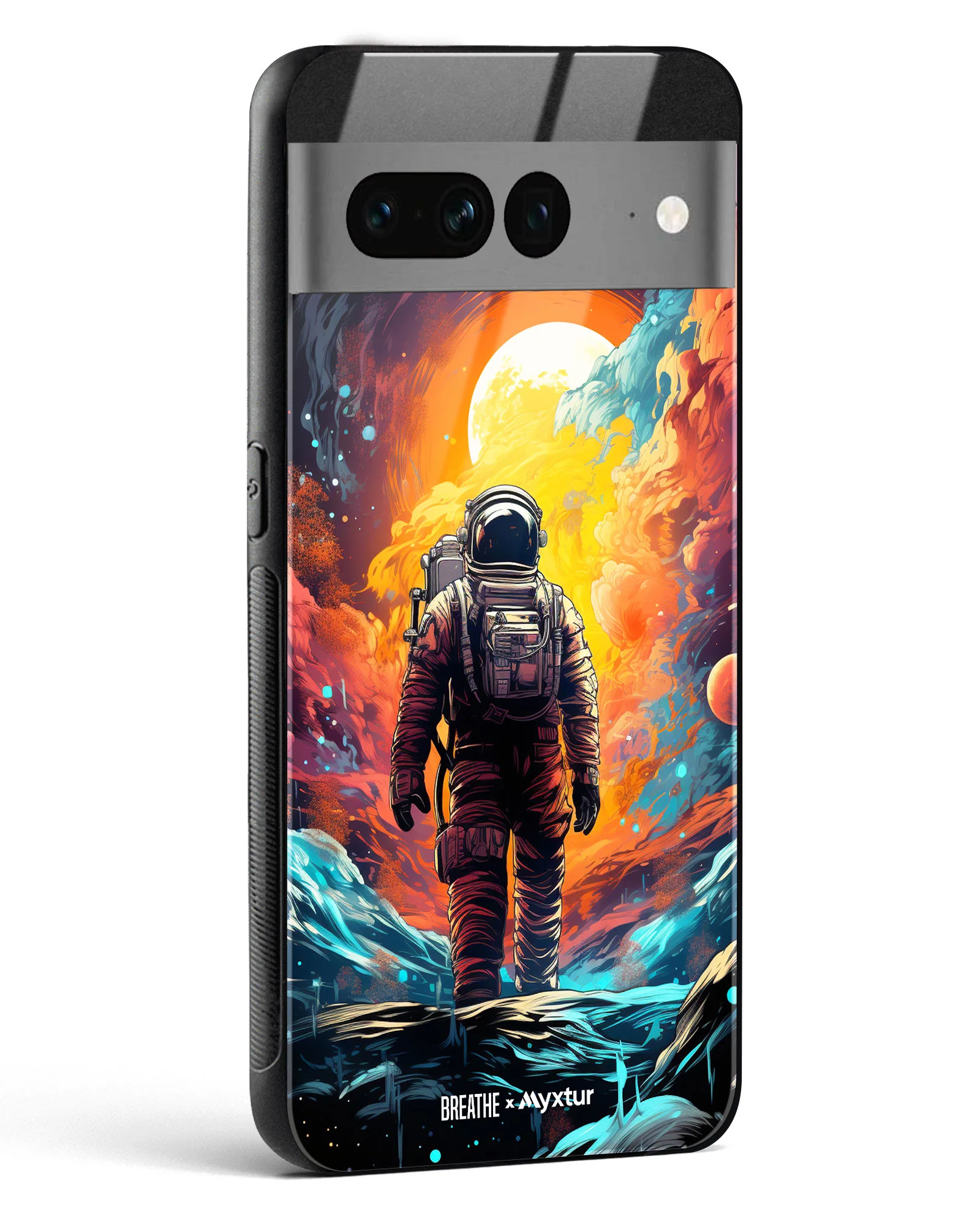 Technicolor Space Adventure [BREATHE] Glass Case Phone Cover (Google) - Image 16