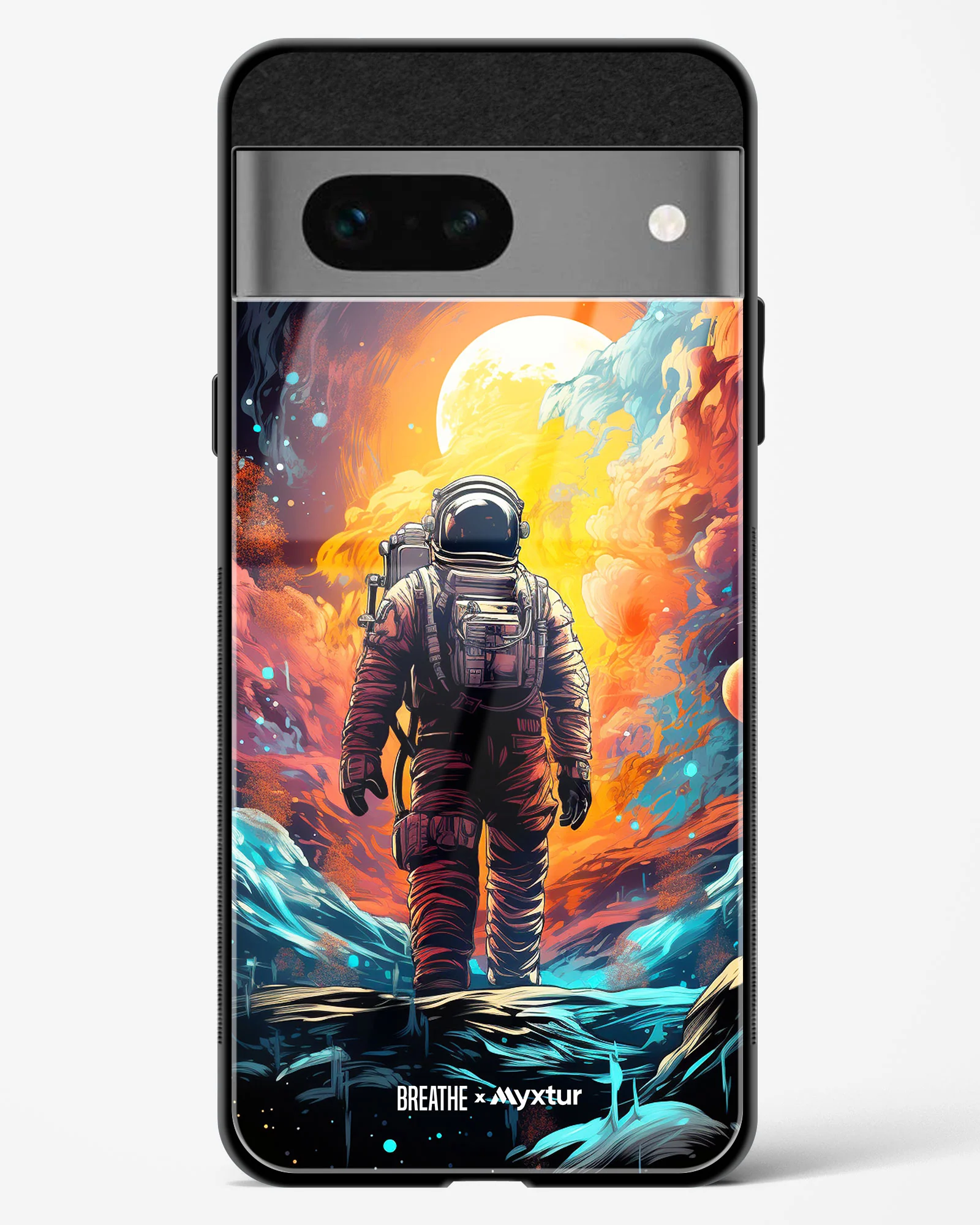 Technicolor Space Adventure [BREATHE] Glass Case Phone Cover (Google) - Image 17