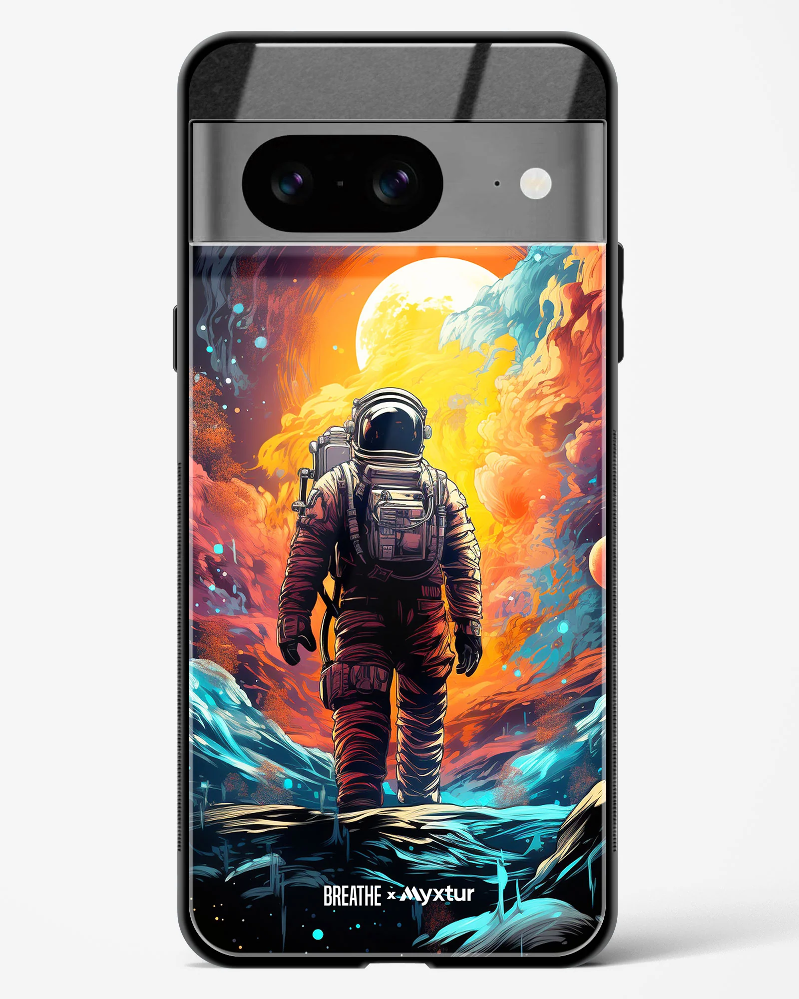 Technicolor Space Adventure [BREATHE] Glass Case Phone Cover (Google) - Image 19