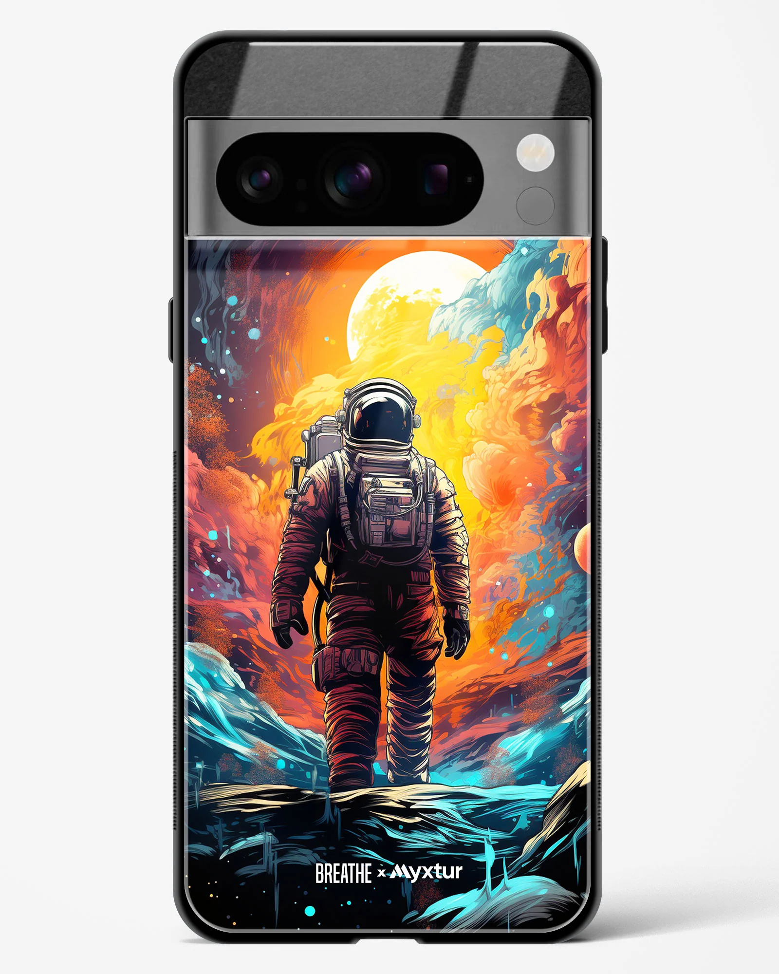 Technicolor Space Adventure [BREATHE] Glass Case Phone Cover (Google) - Image 21