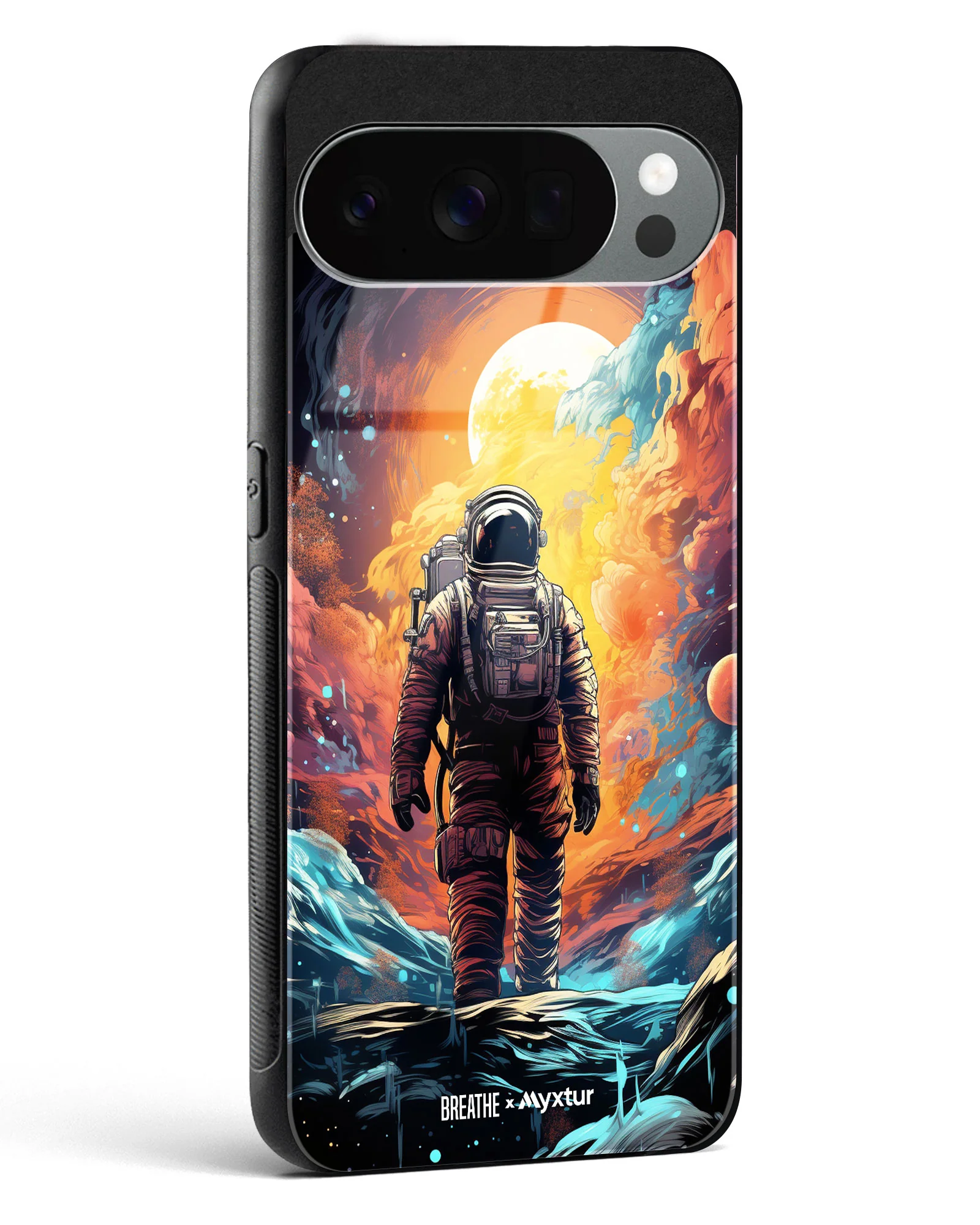 Technicolor Space Adventure [BREATHE] Glass Case Phone Cover (Google) - Image 4