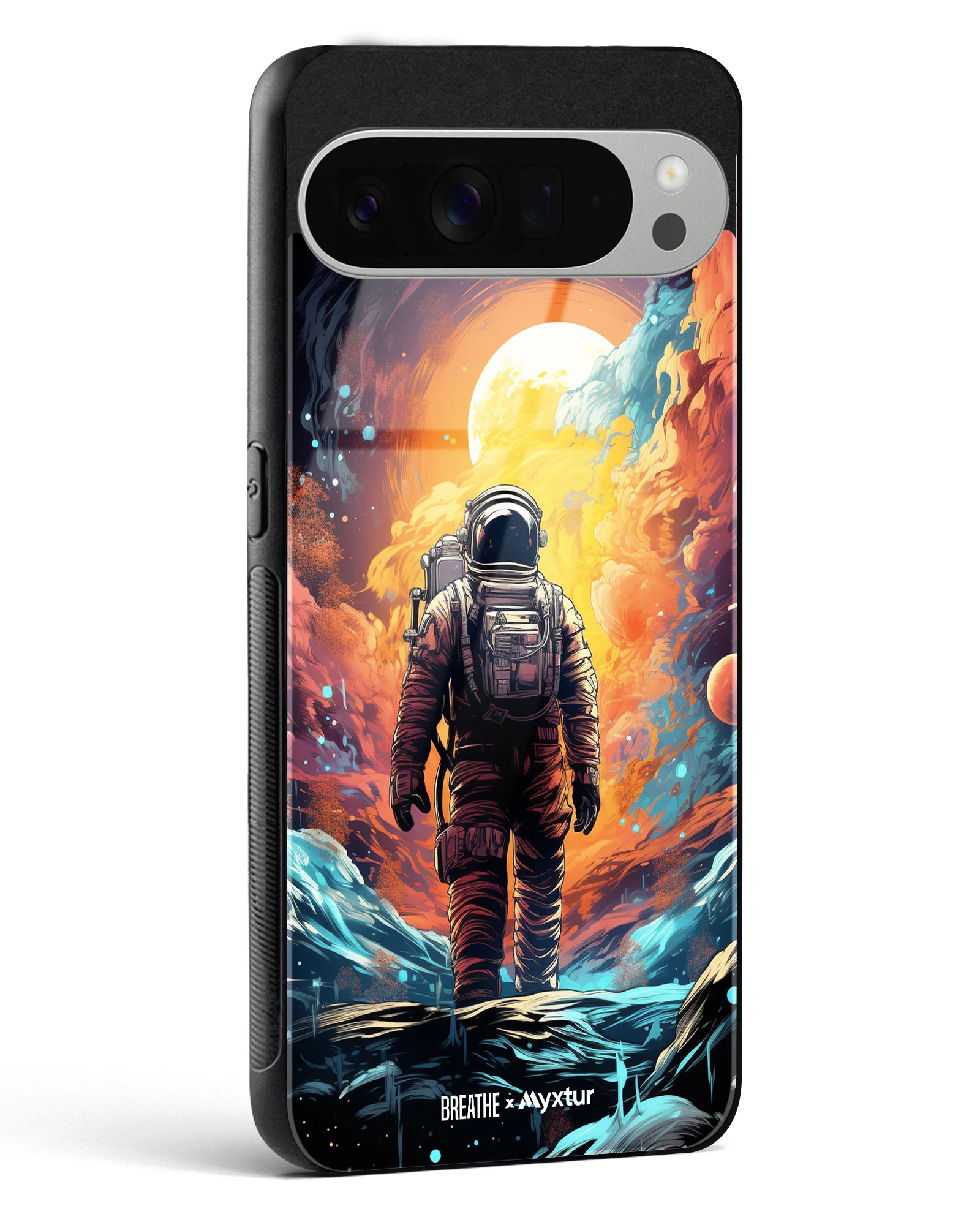 Technicolor Space Adventure [BREATHE] Glass Case Phone Cover (Google) - Image 6