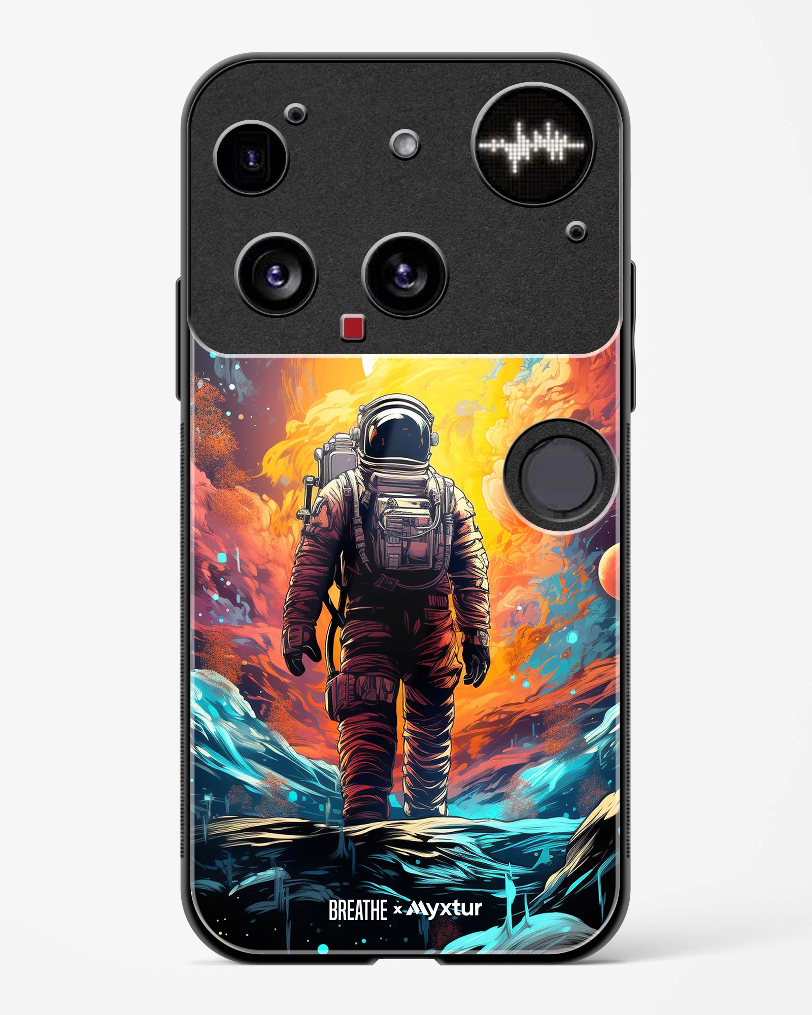 Technicolor Space Adventure [BREATHE] Glass Case Phone Cover (Nothing) - Image 13