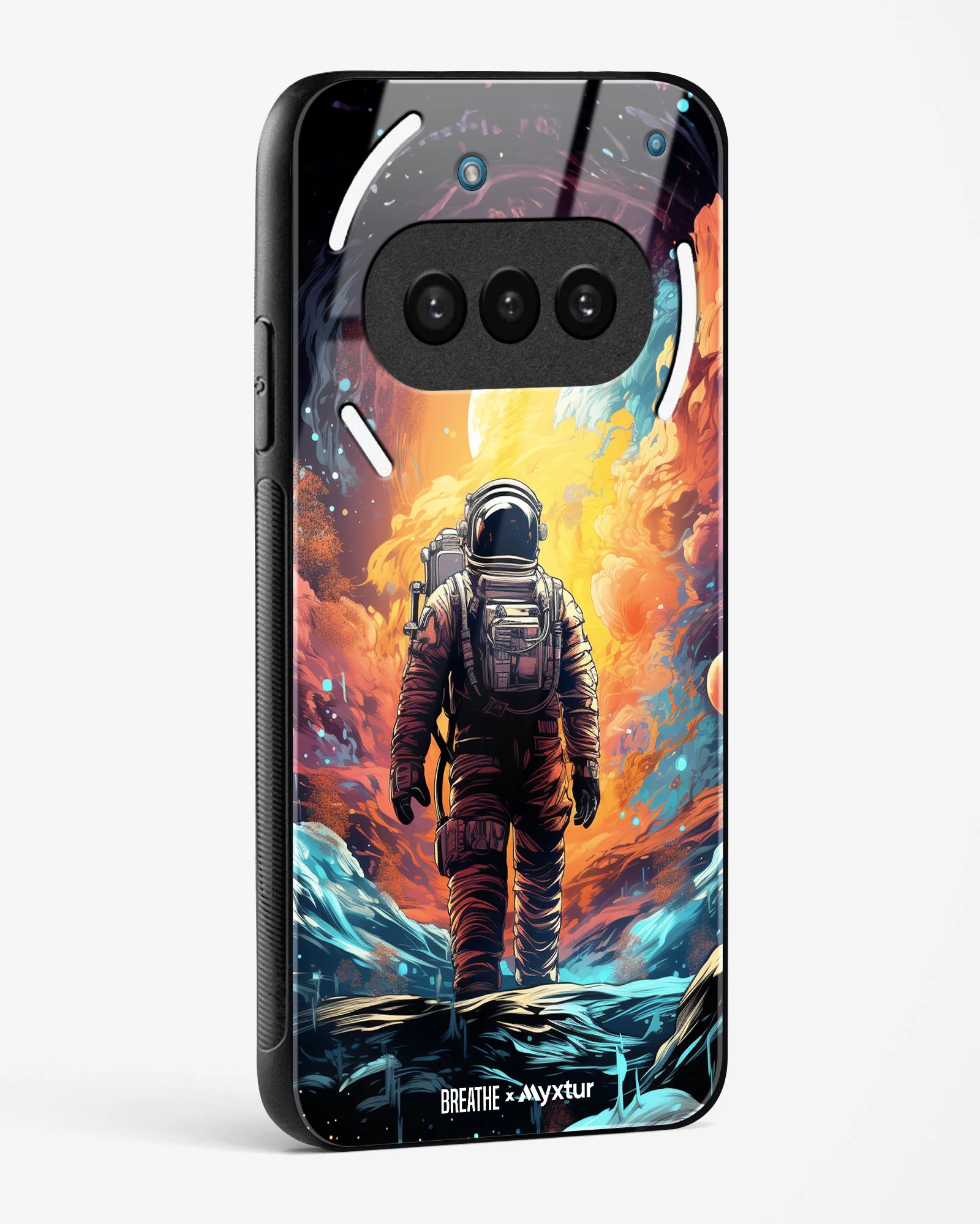 Technicolor Space Adventure [BREATHE] Glass Case Phone Cover (Nothing) - Image 16