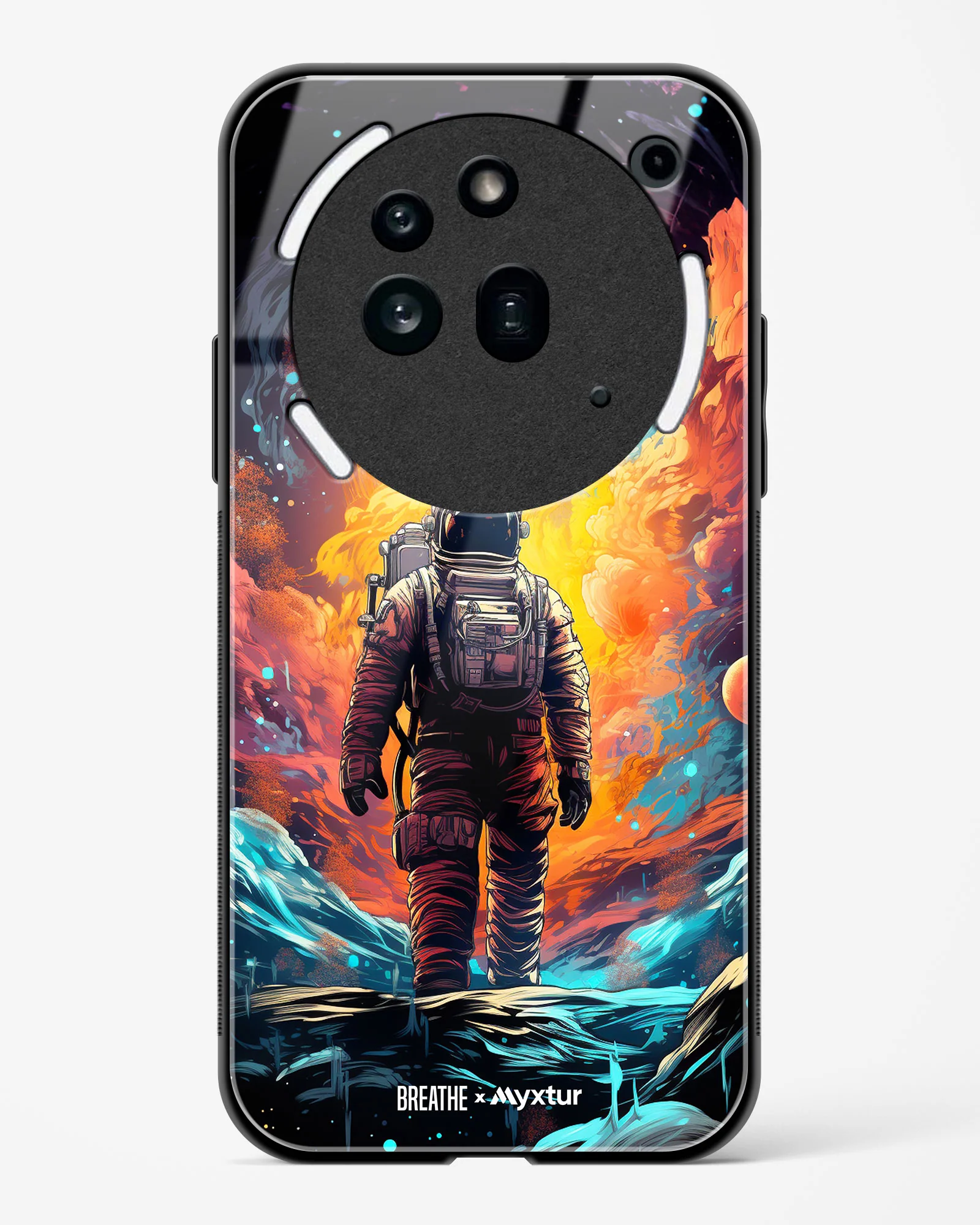 Technicolor Space Adventure [BREATHE] Glass Case Phone Cover (Nothing) - Image 17