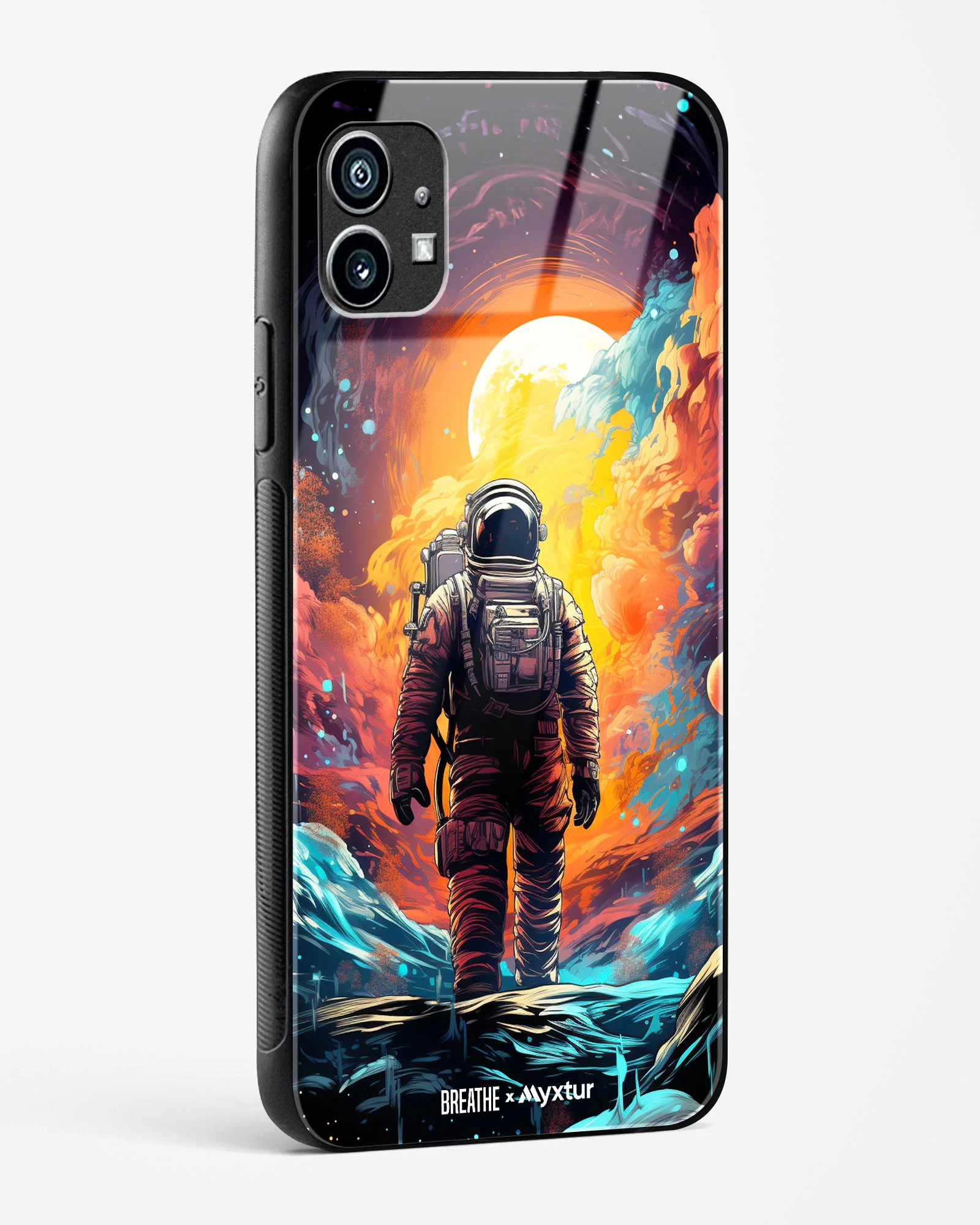 Technicolor Space Adventure [BREATHE] Glass Case Phone Cover (Nothing) - Image 6