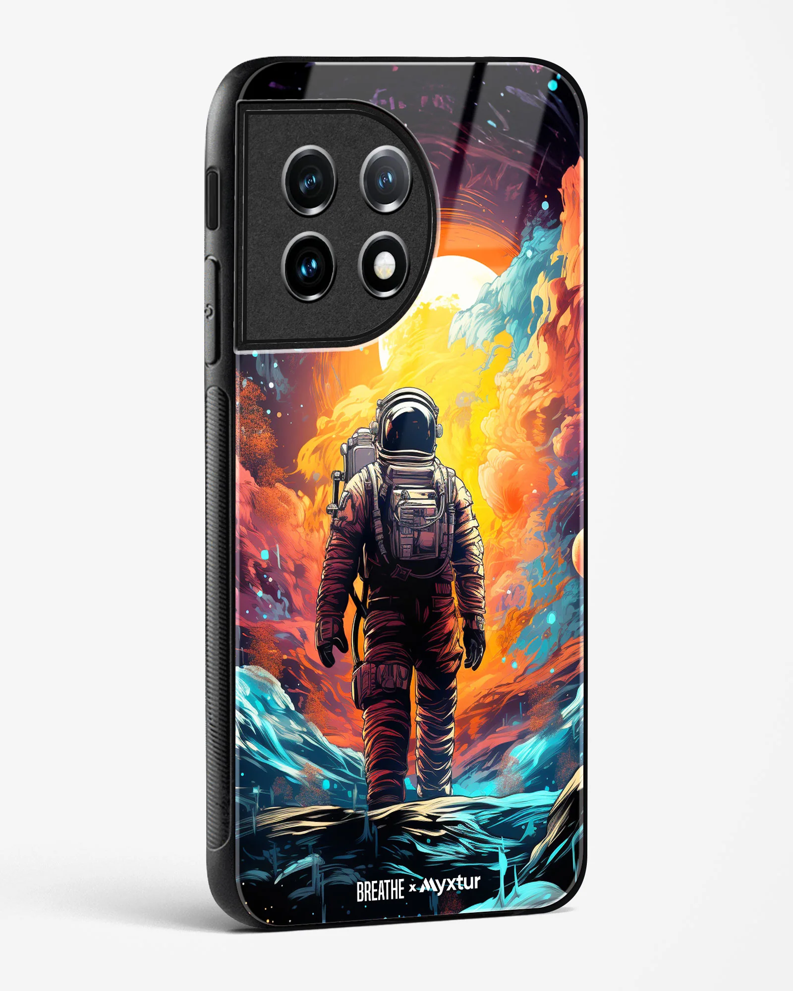 Technicolor Space Adventure [BREATHE] Glass Case Phone Cover (OnePlus) - Image 10