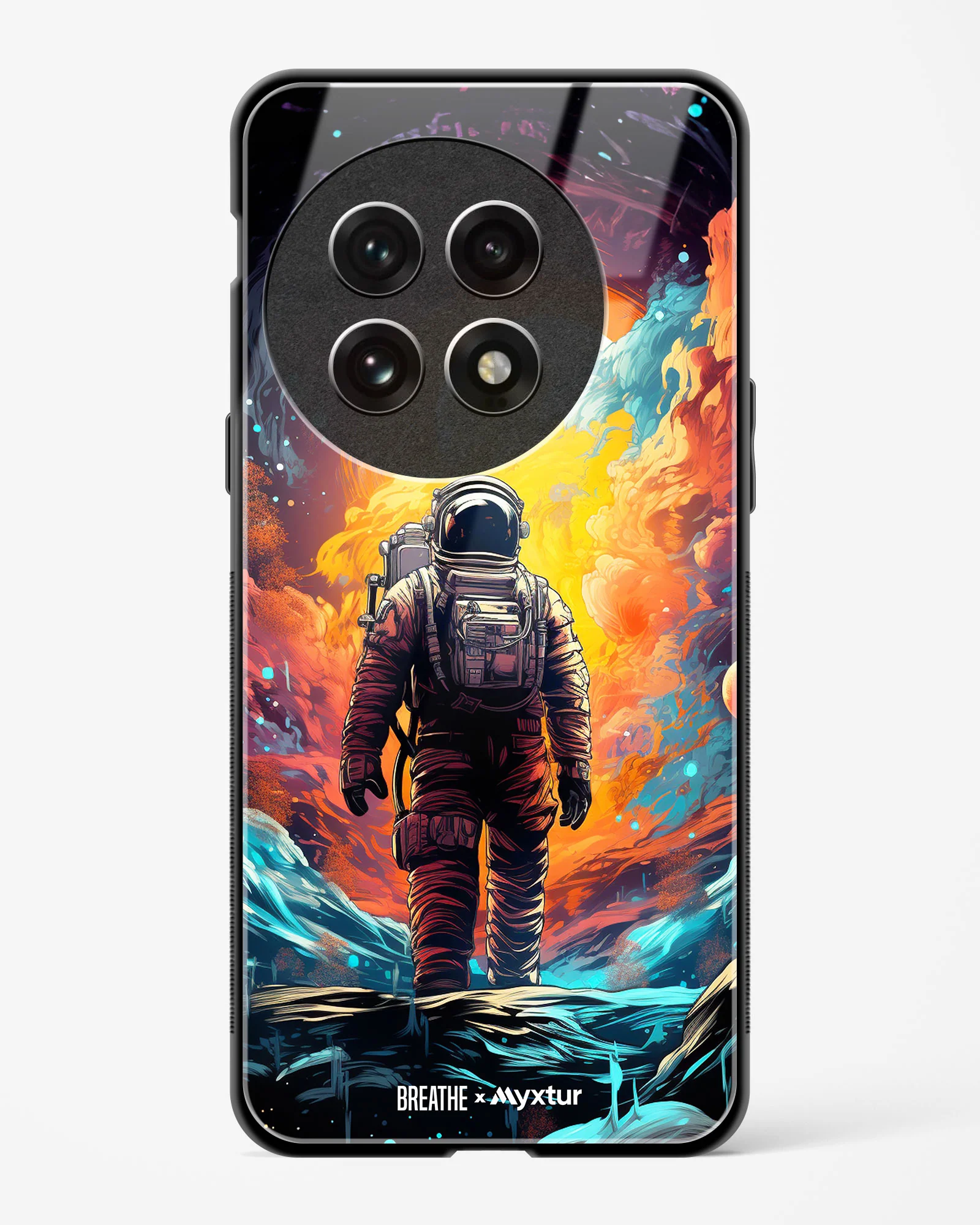 Technicolor Space Adventure [BREATHE] Glass Case Phone Cover (OnePlus) - Image 17