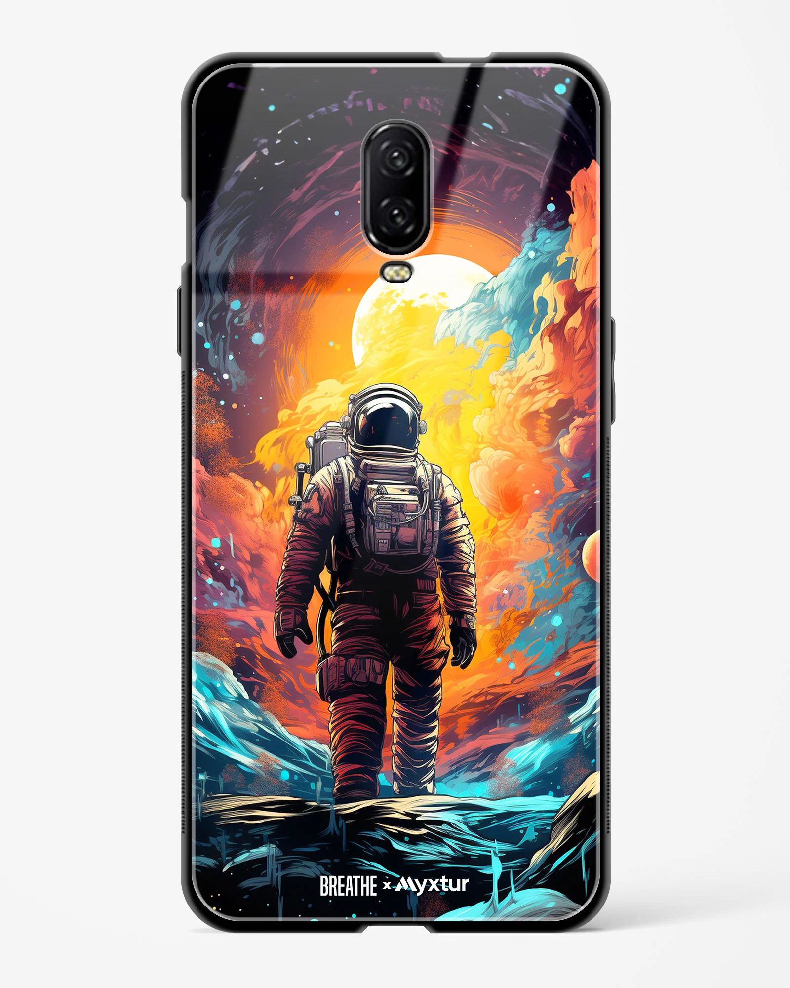 Technicolor Space Adventure [BREATHE] Glass Case Phone Cover (OnePlus) - Image 23