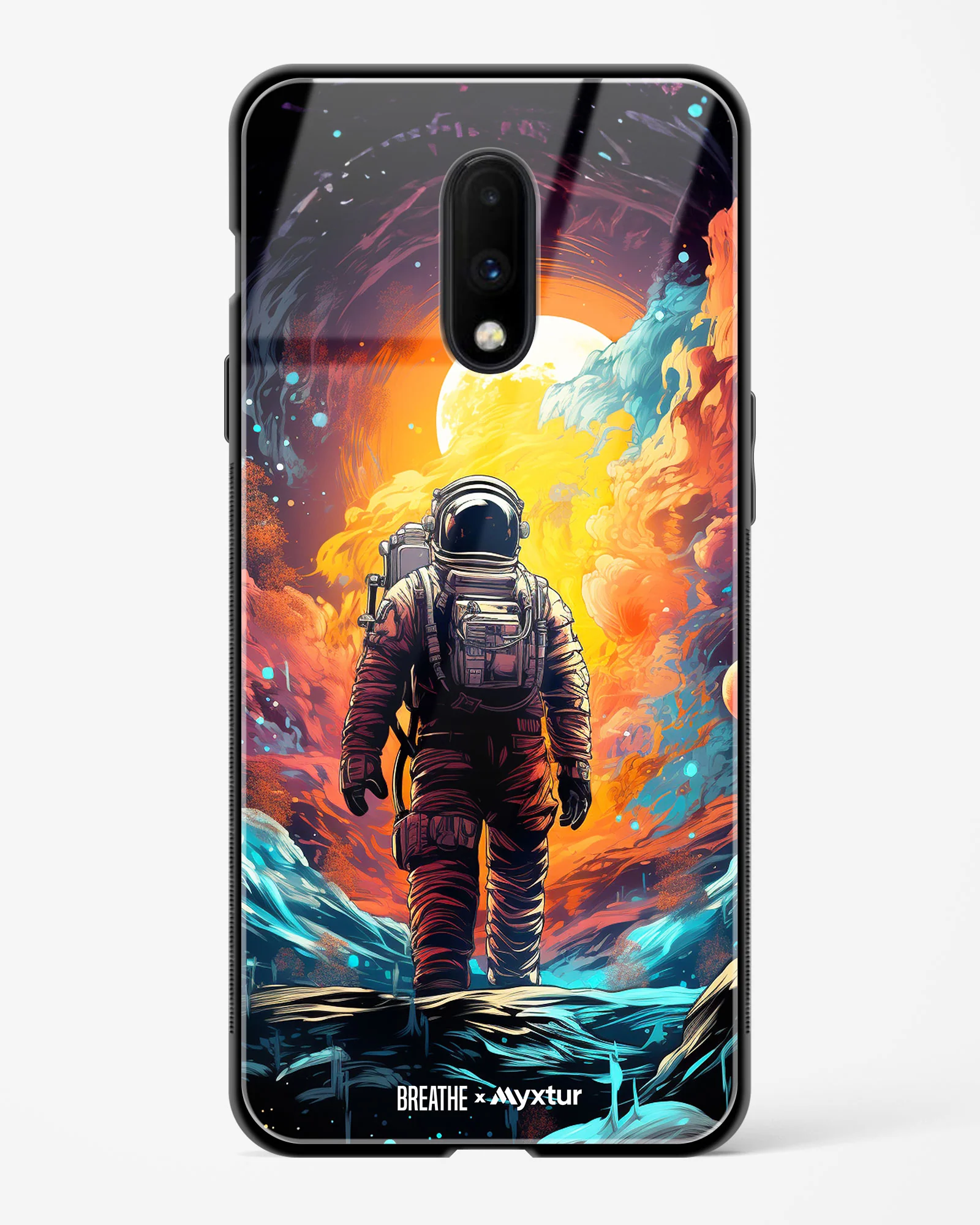 Technicolor Space Adventure [BREATHE] Glass Case Phone Cover (OnePlus) - Image 25