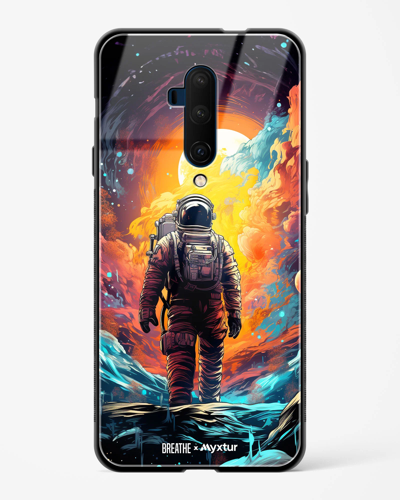Technicolor Space Adventure [BREATHE] Glass Case Phone Cover (OnePlus) - Image 31