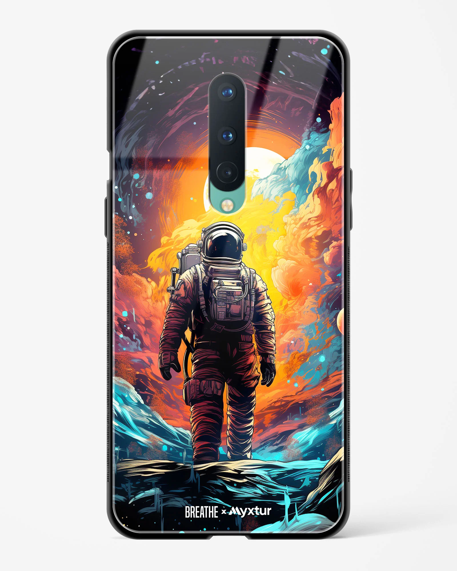 Technicolor Space Adventure [BREATHE] Glass Case Phone Cover (OnePlus) - Image 33