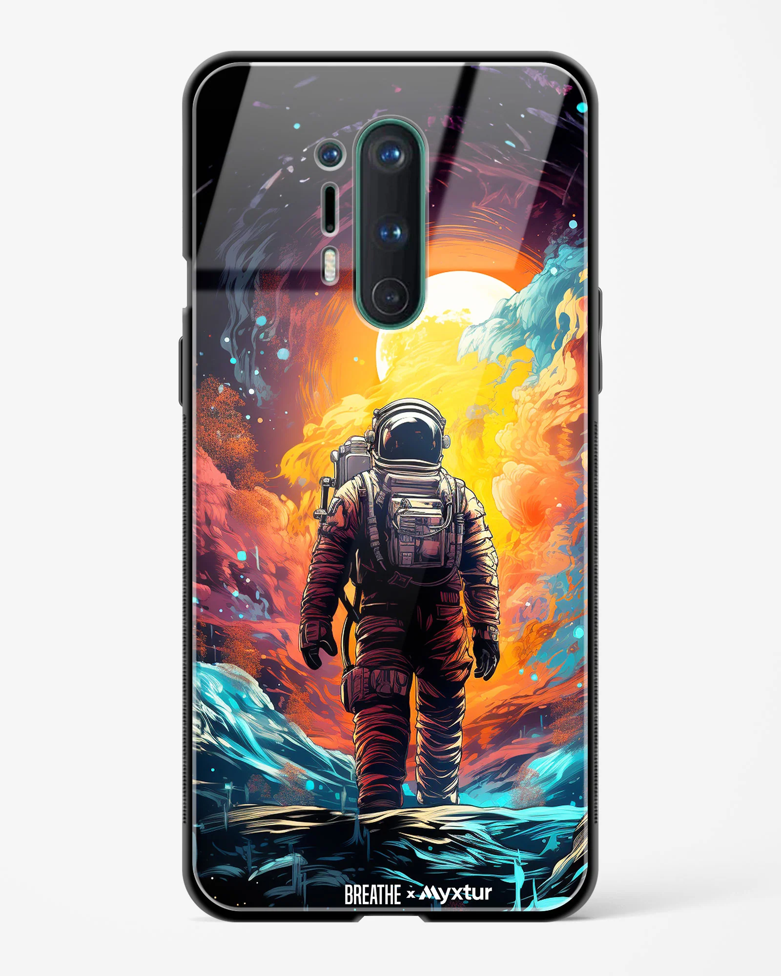 Technicolor Space Adventure [BREATHE] Glass Case Phone Cover (OnePlus) - Image 35
