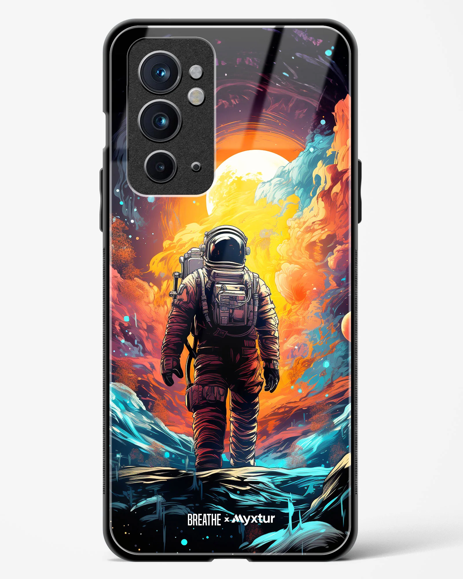 Technicolor Space Adventure [BREATHE] Glass Case Phone Cover (OnePlus) - Image 45