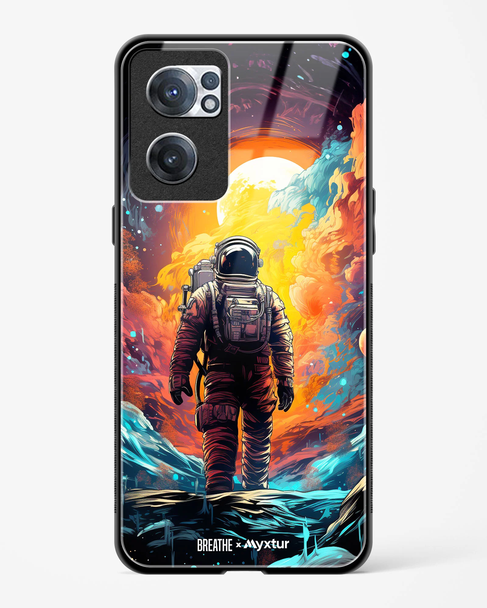 Technicolor Space Adventure [BREATHE] Glass Case Phone Cover (OnePlus) - Image 57