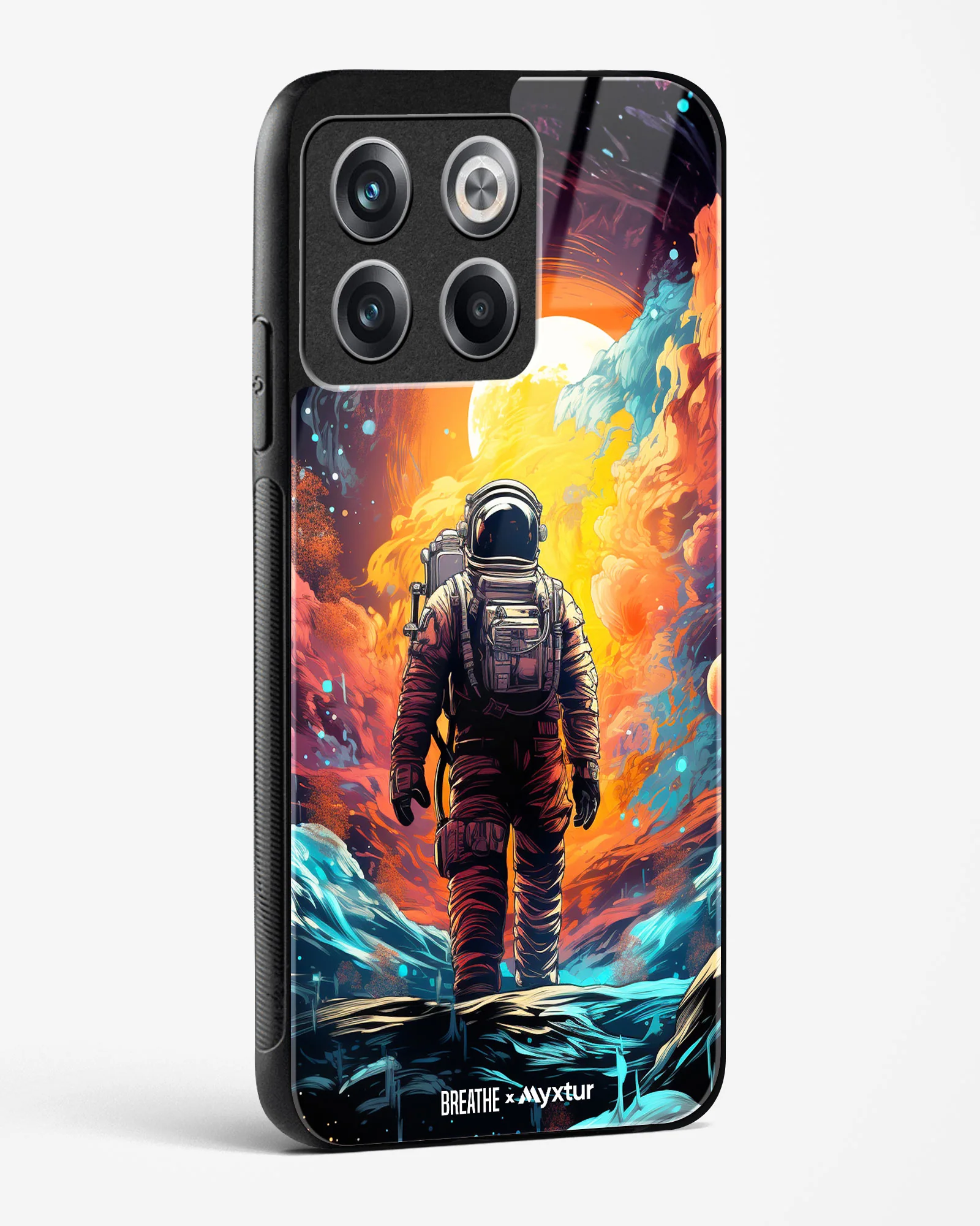 Technicolor Space Adventure [BREATHE] Glass Case Phone Cover (OnePlus) - Image 6