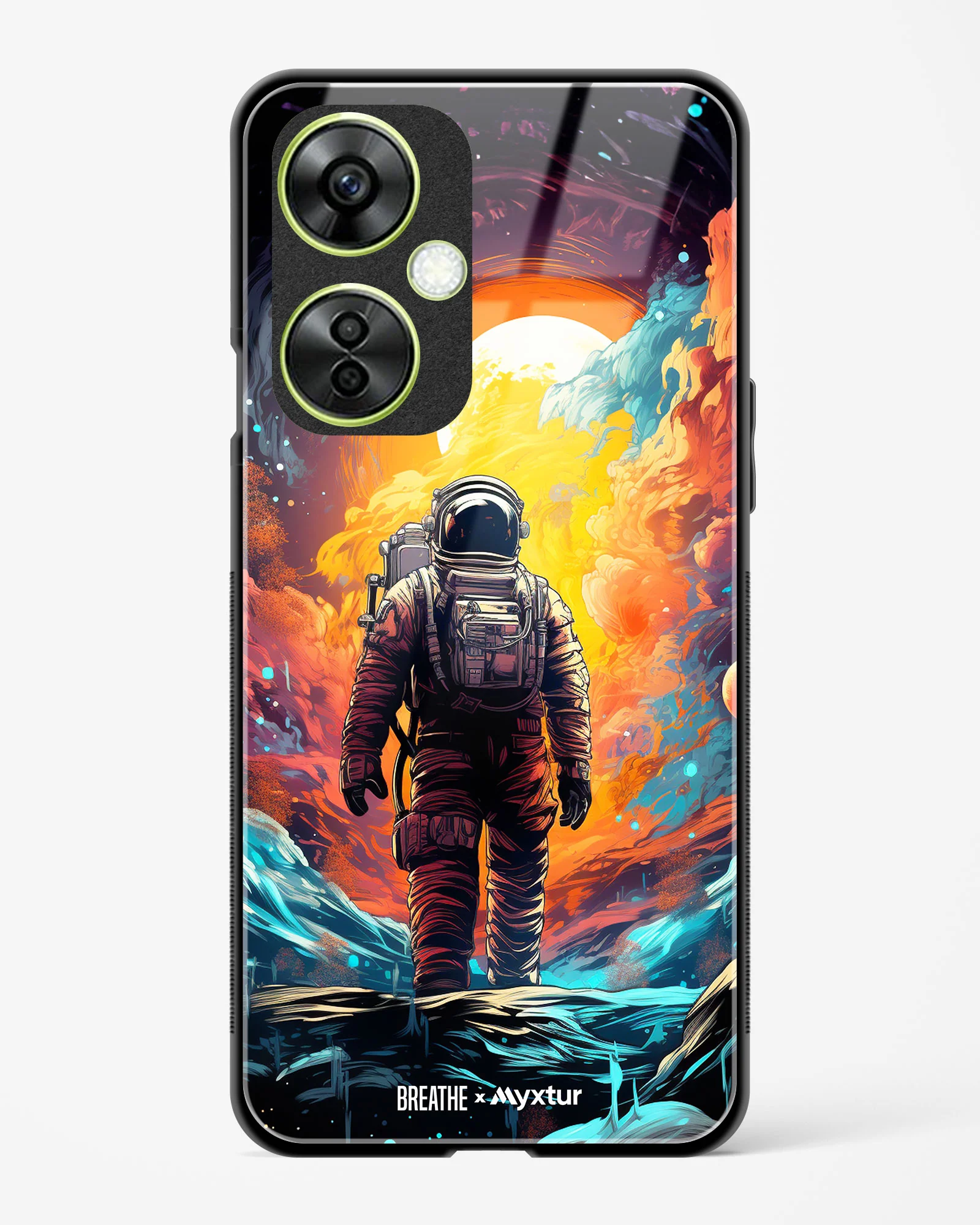 Technicolor Space Adventure [BREATHE] Glass Case Phone Cover (OnePlus) - Image 63