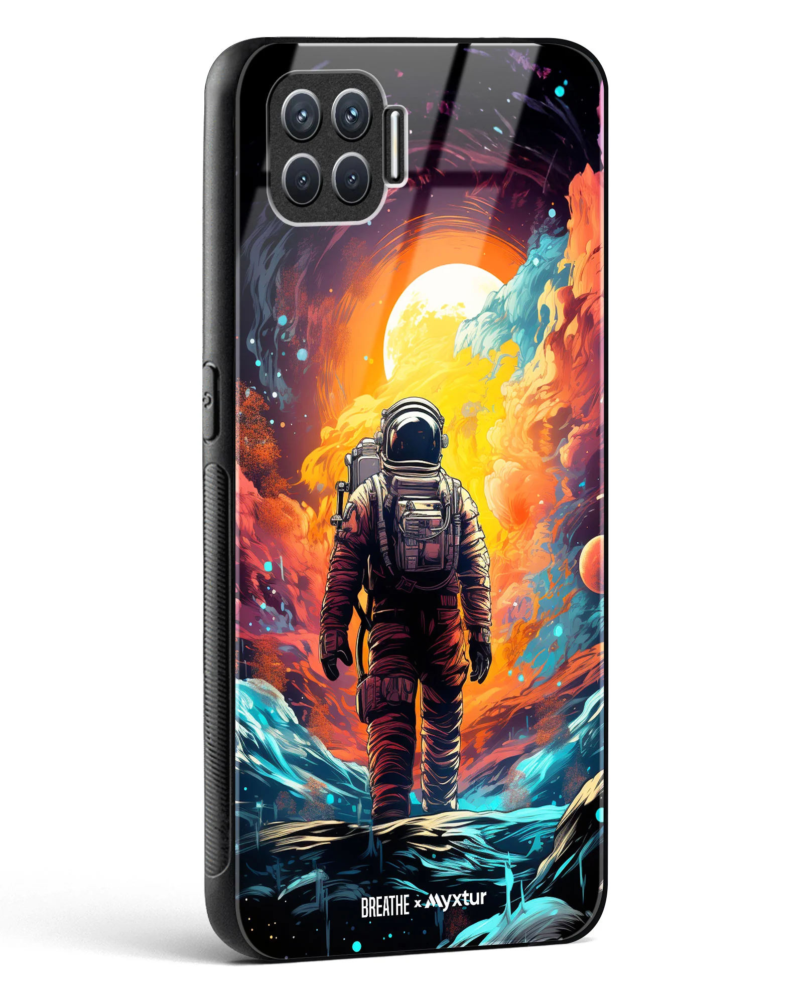 Technicolor Space Adventure [BREATHE] Glass Case Phone Cover (Oppo) - Image 102
