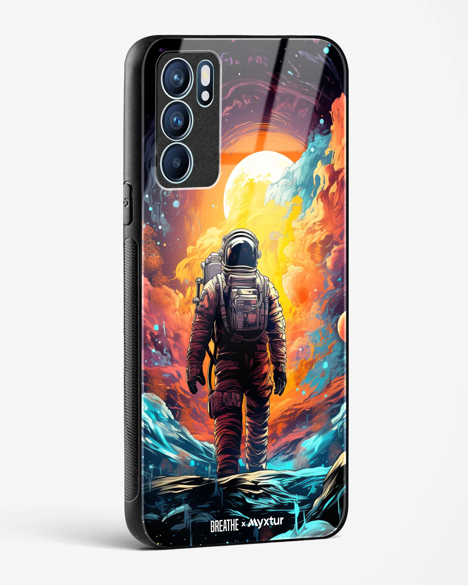 Technicolor Space Adventure [BREATHE] Glass Case Phone Cover (Oppo) - Image 106