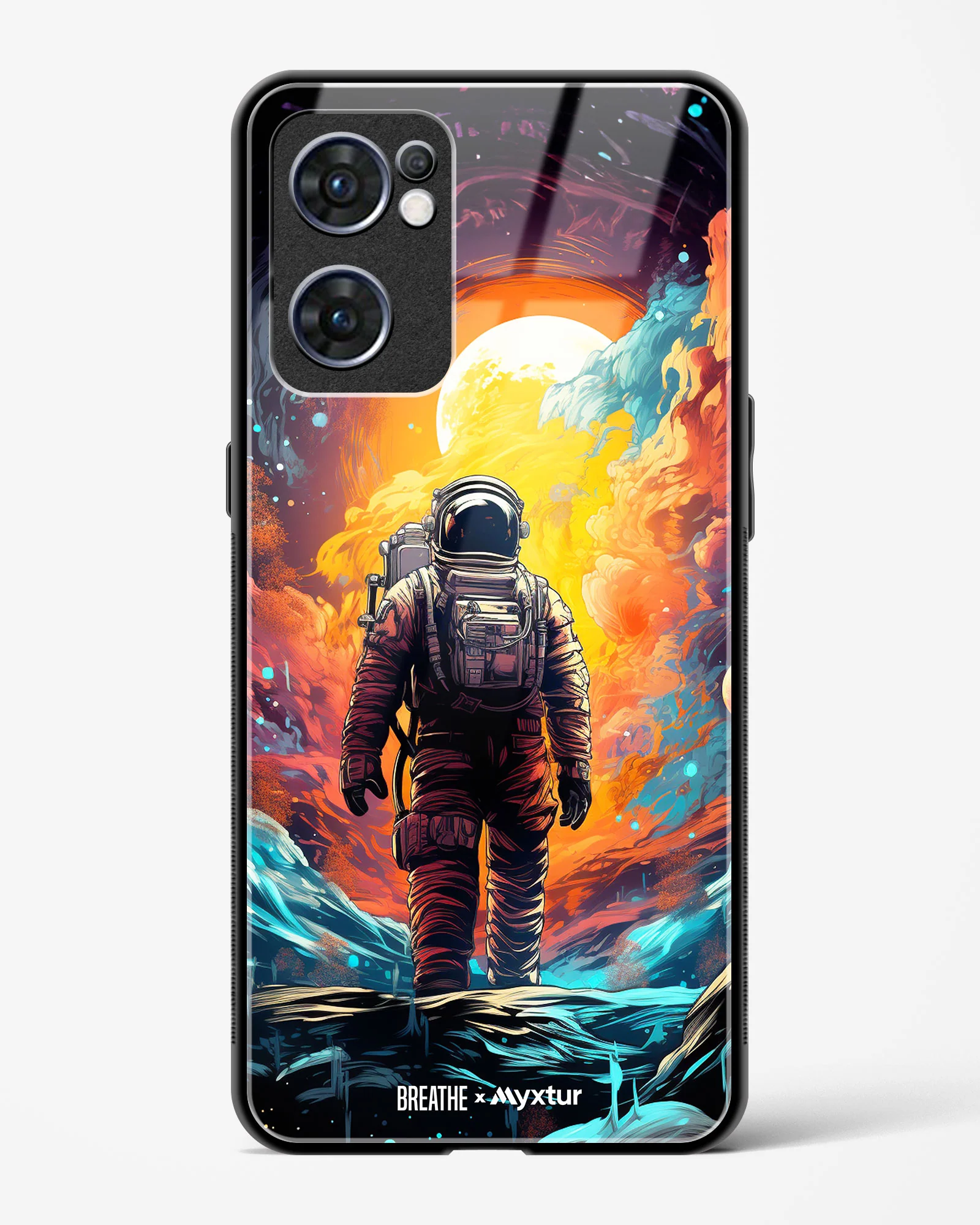 Technicolor Space Adventure [BREATHE] Glass Case Phone Cover (Oppo) - Image 111