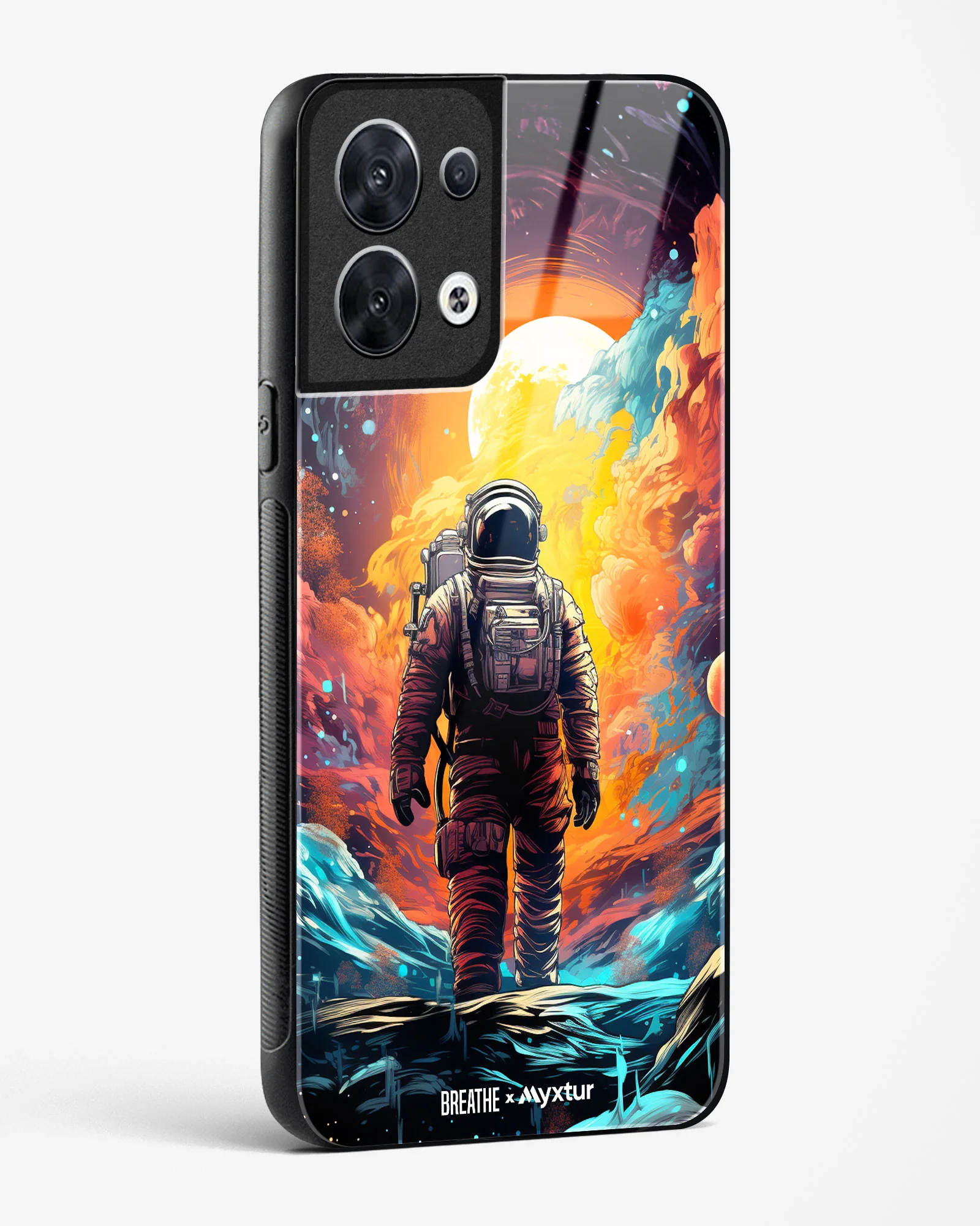 Technicolor Space Adventure [BREATHE] Glass Case Phone Cover (Oppo) - Image 116