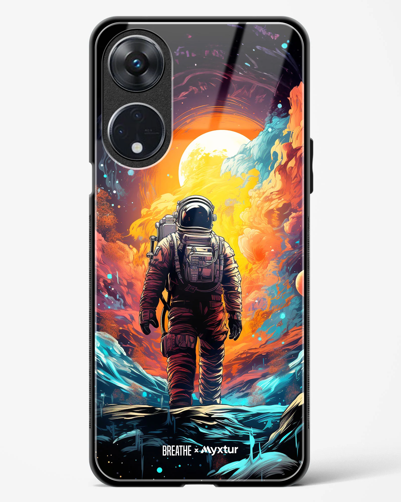 Technicolor Space Adventure [BREATHE] Glass Case Phone Cover (Oppo) - Image 119