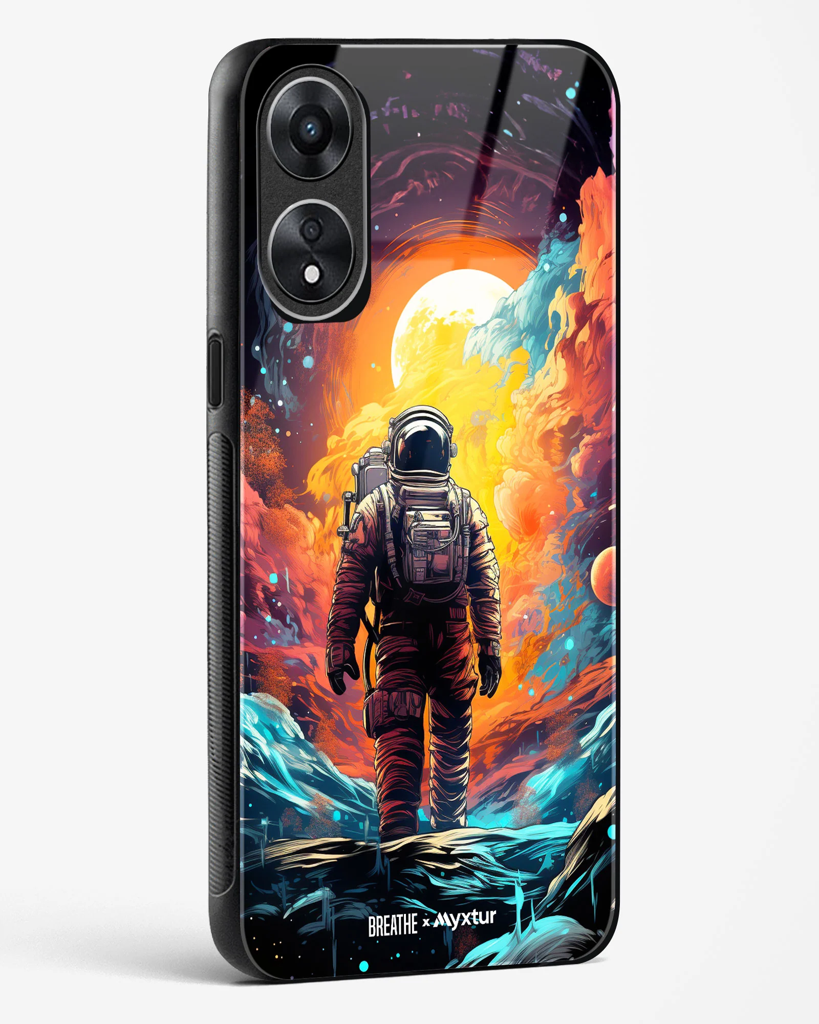 Technicolor Space Adventure [BREATHE] Glass Case Phone Cover (Oppo) - Image 12