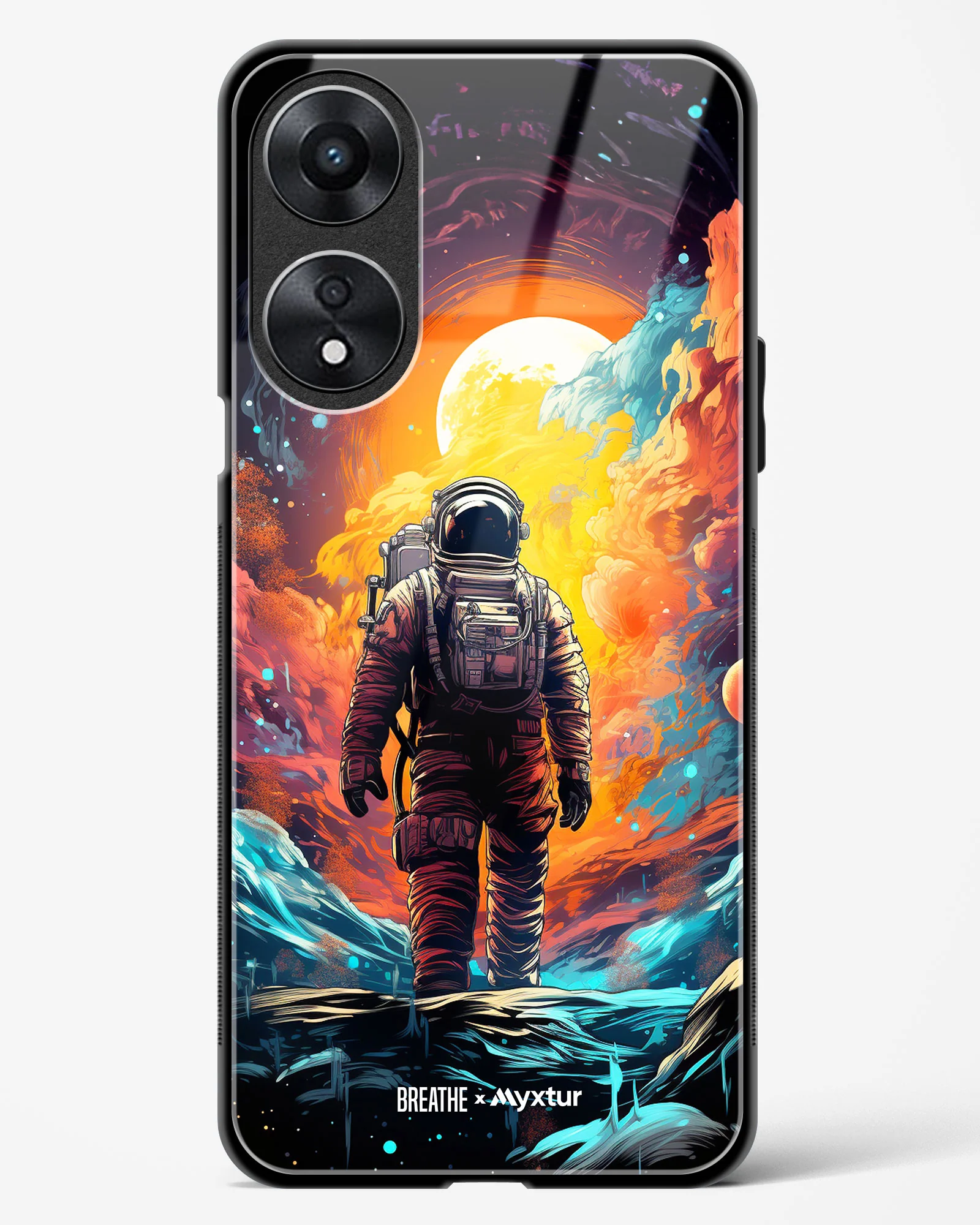 Technicolor Space Adventure [BREATHE] Glass Case Phone Cover (Oppo) - Image 19