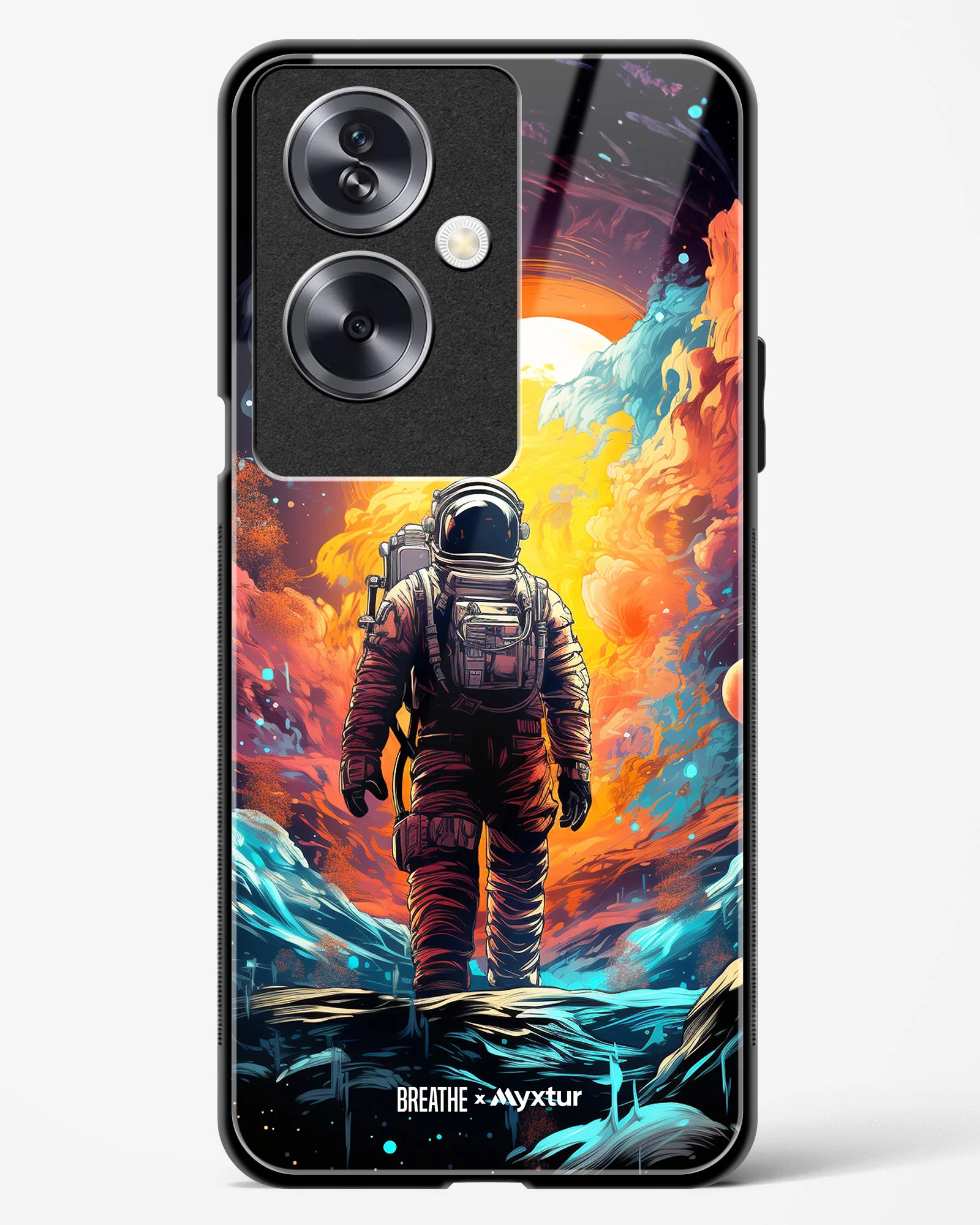 Technicolor Space Adventure [BREATHE] Glass Case Phone Cover (Oppo) - Image 21