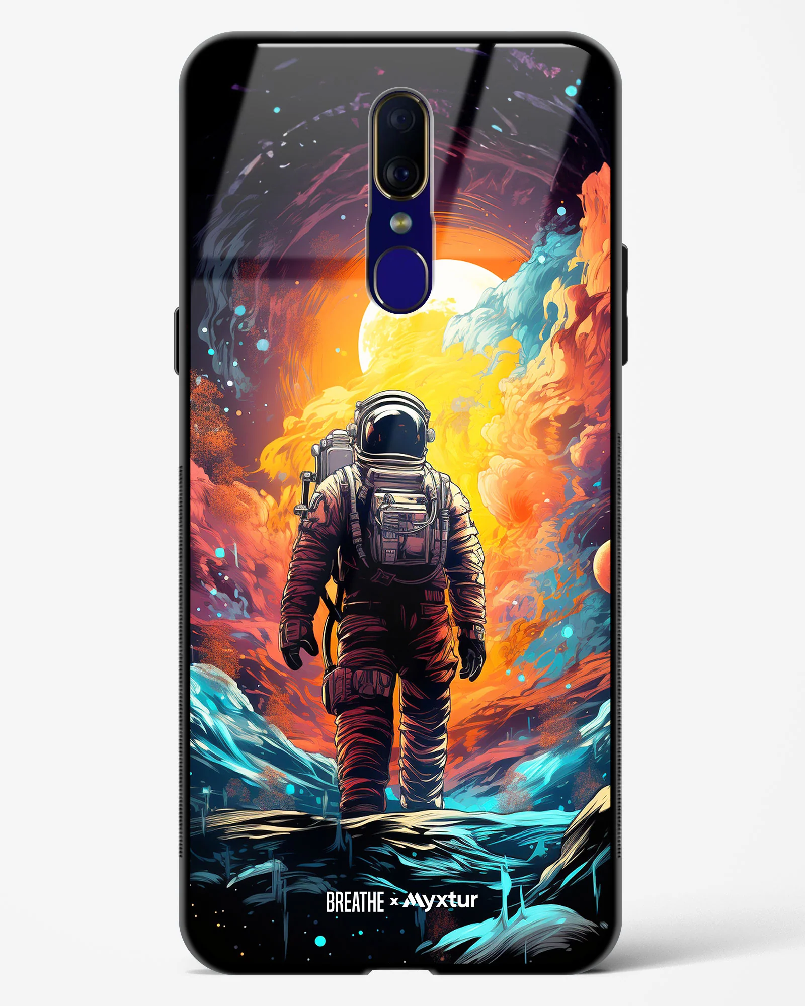 Technicolor Space Adventure [BREATHE] Glass Case Phone Cover (Oppo) - Image 29