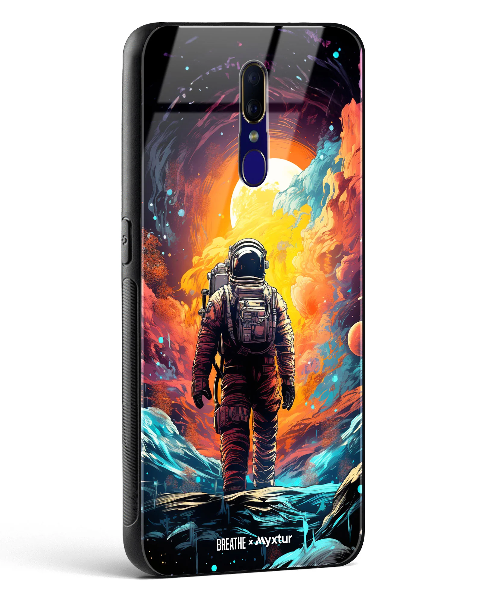 Technicolor Space Adventure [BREATHE] Glass Case Phone Cover (Oppo) - Image 30